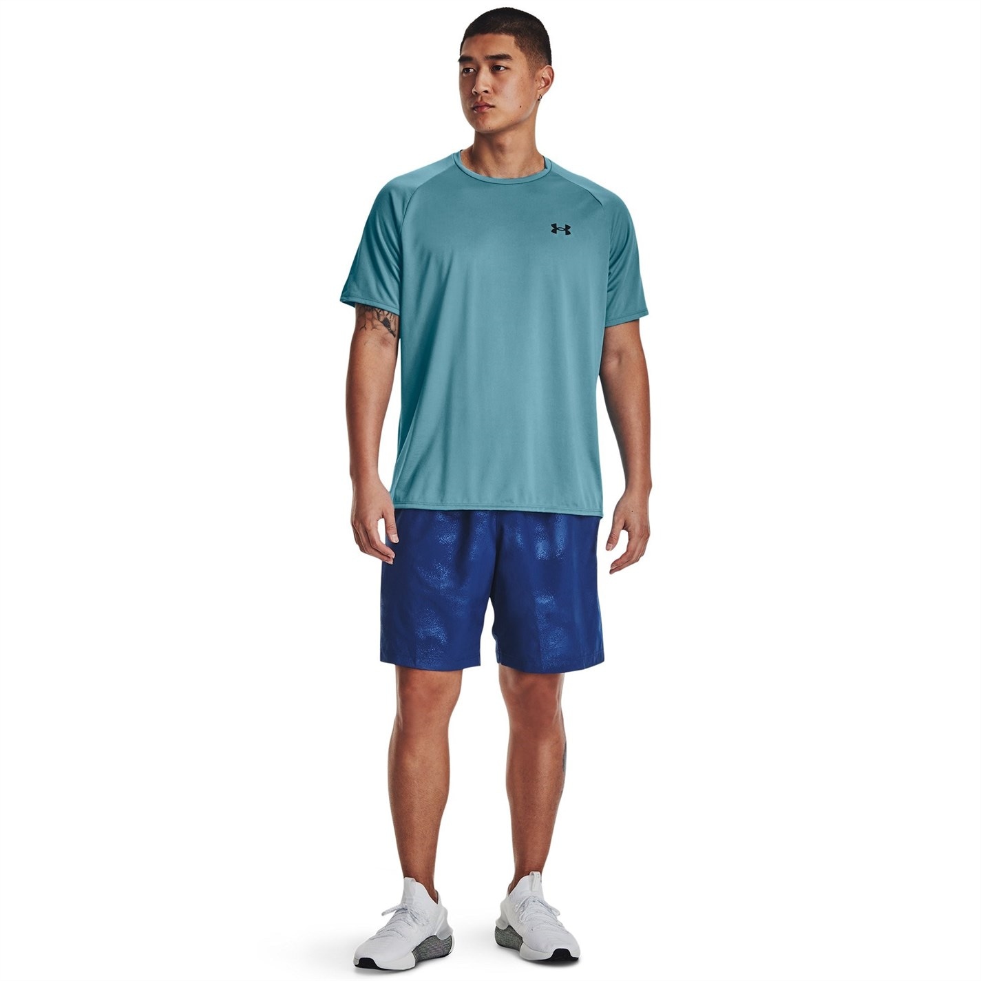 Kraťasy Under Armour Blue 2114589 Woven Emboss Gym Shorts Mens - 4