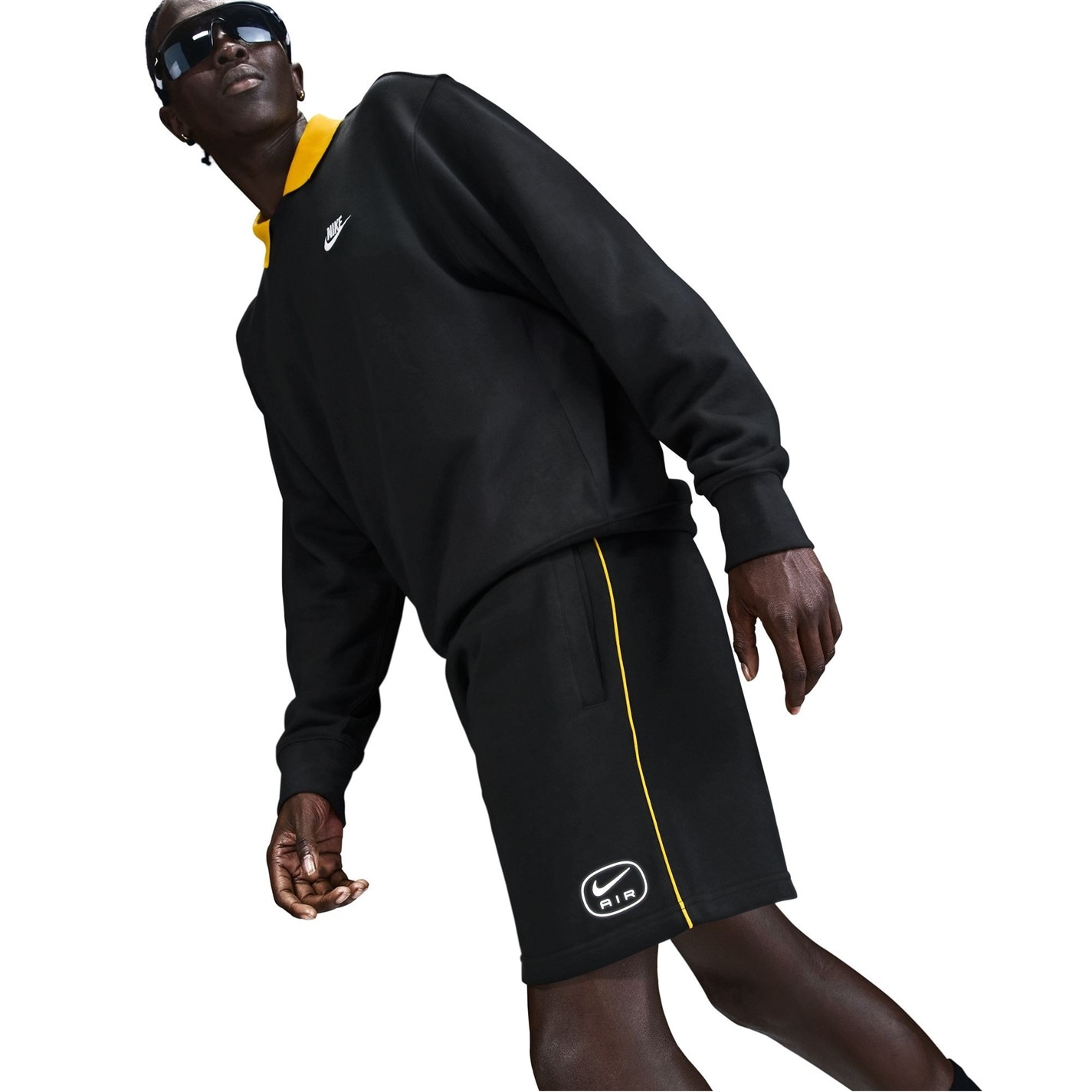 Kraťasy Nike Black 468775 M Nsw Sw Air Short Ft Jogger Mens - 5