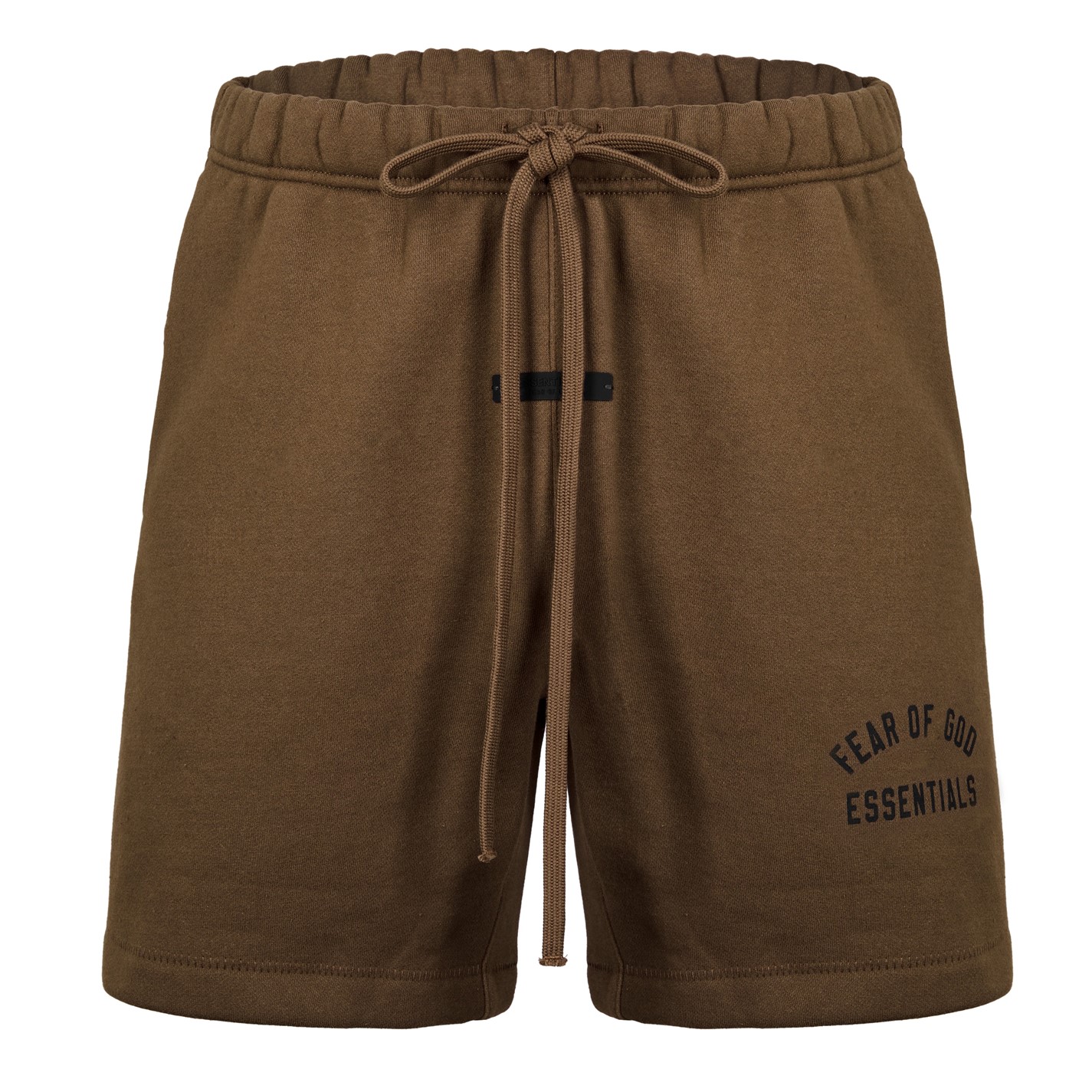 Kraťasy FEAR OF GOD ESSENTIALS Olive 4202774 Cotton Logo Shorts - 1