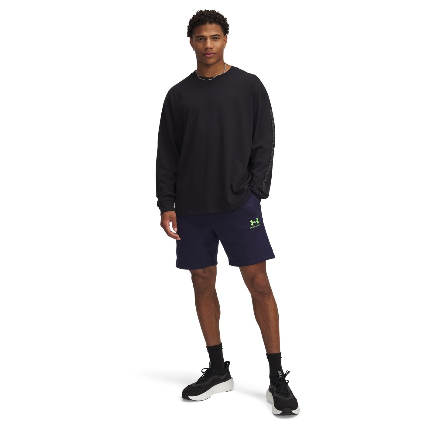 Kraťasy Under Armour Navy 2864975 Men's Fleece Jogger Shorts - 3