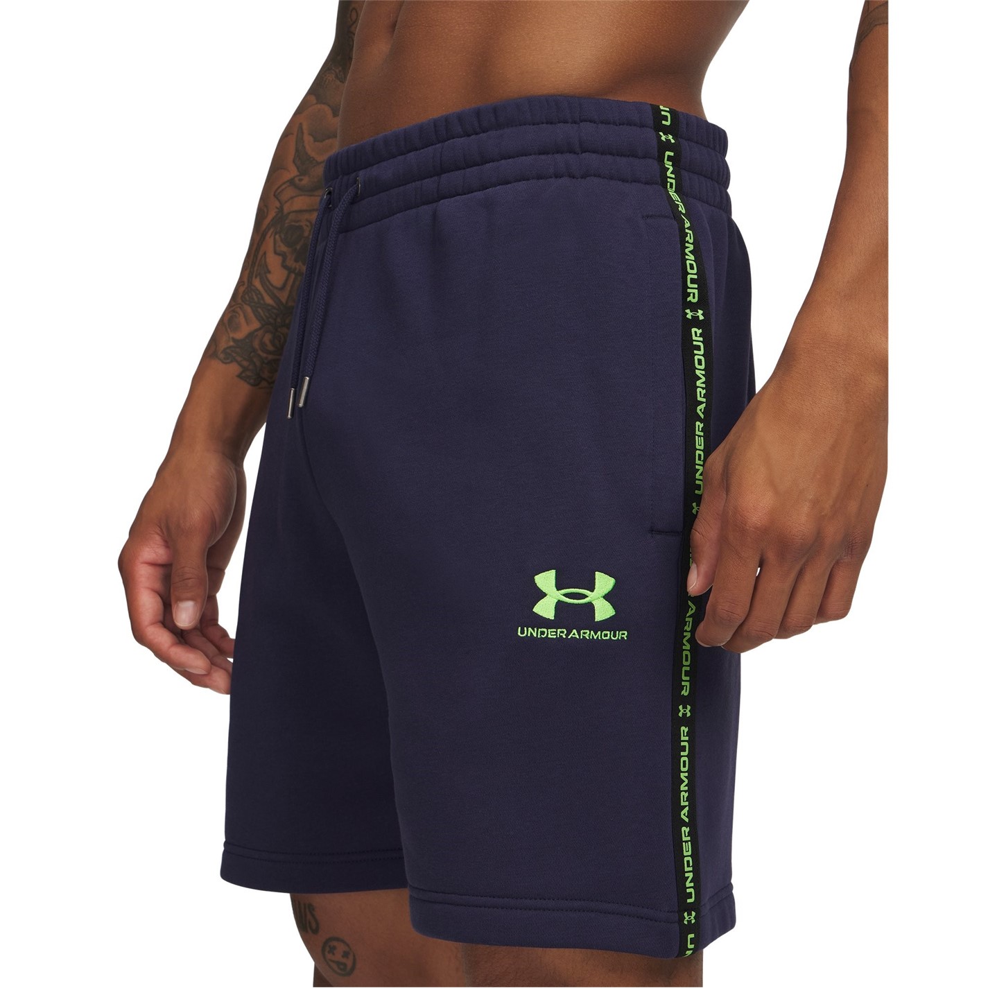 Kraťasy Under Armour Navy 2864975 Men's Fleece Jogger Shorts - 4