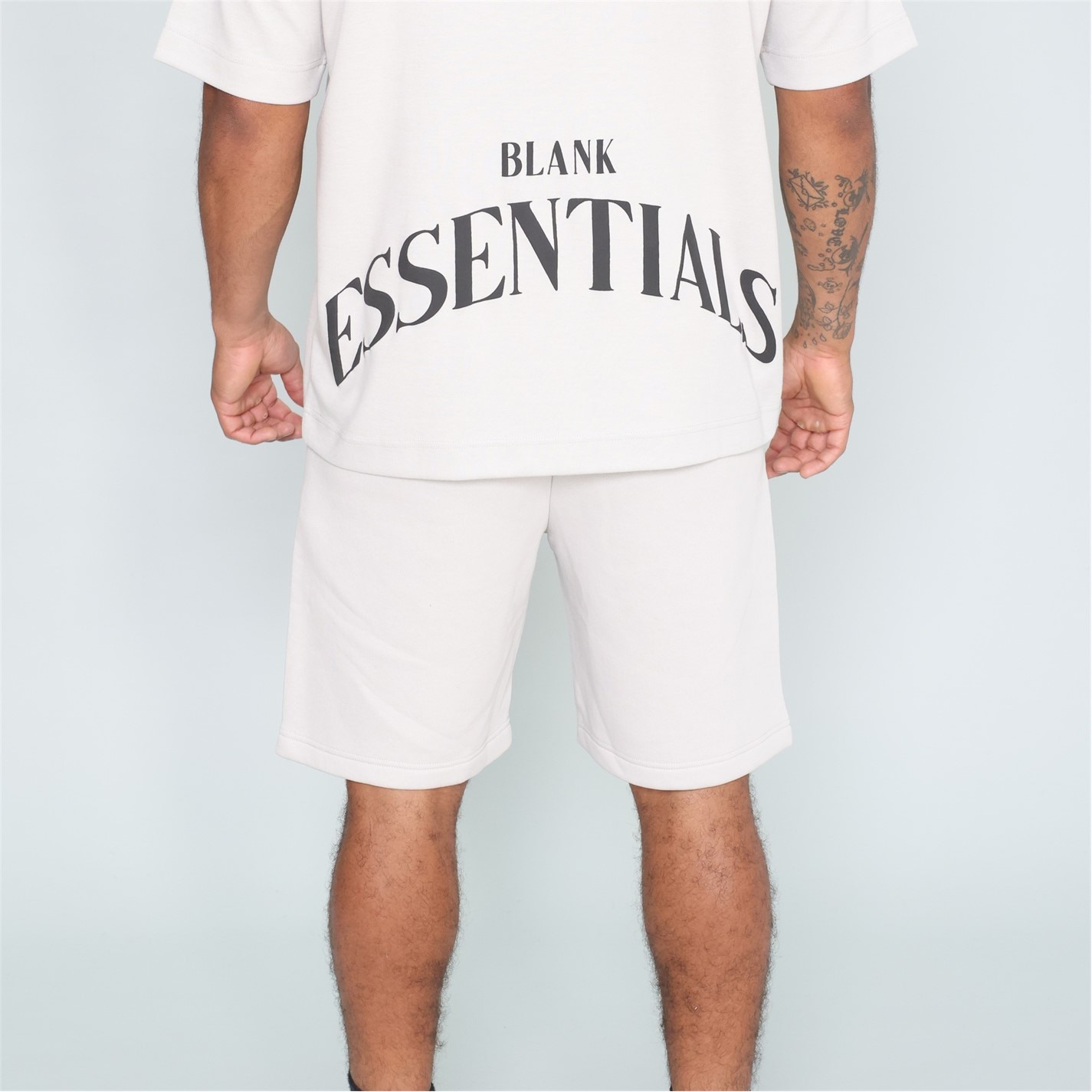 Kraťasy Blank Essentials Flat Grey 9096400 Blank Arch HD Print Short - 4