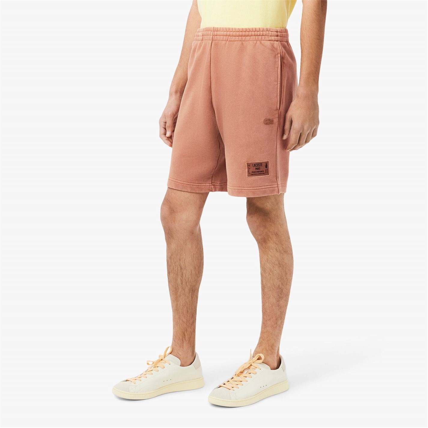 Kraťasy Lacoste Latte I1K 9058749 Men's Fleece Jogger Shorts - 5