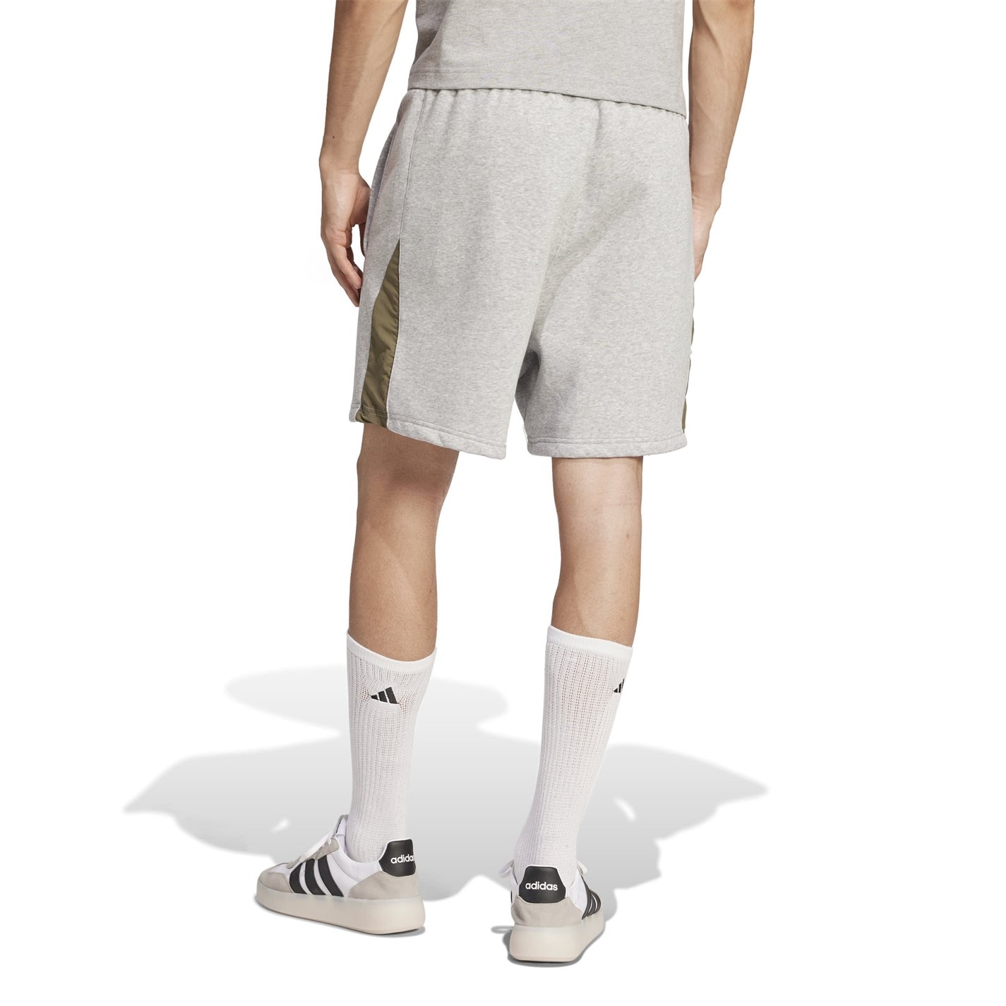 Kraťasy adidas Grey Heather 4561939 Seasonal Essentials Colorblock Shorts Mens - 3