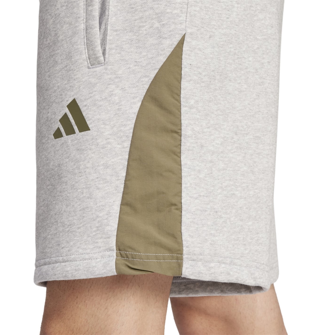 Kraťasy adidas Grey Heather 4561939 Seasonal Essentials Colorblock Shorts Mens - 5