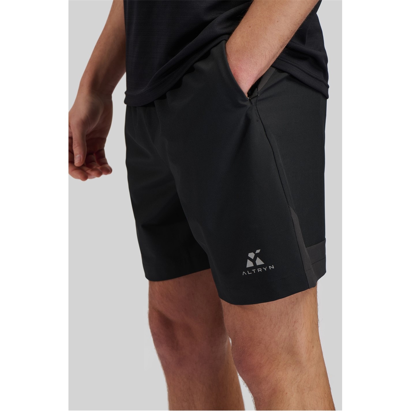 Kraťasy ALTRYN Grey Mix 8482246 Men's Fleece Jogger Shorts - 3