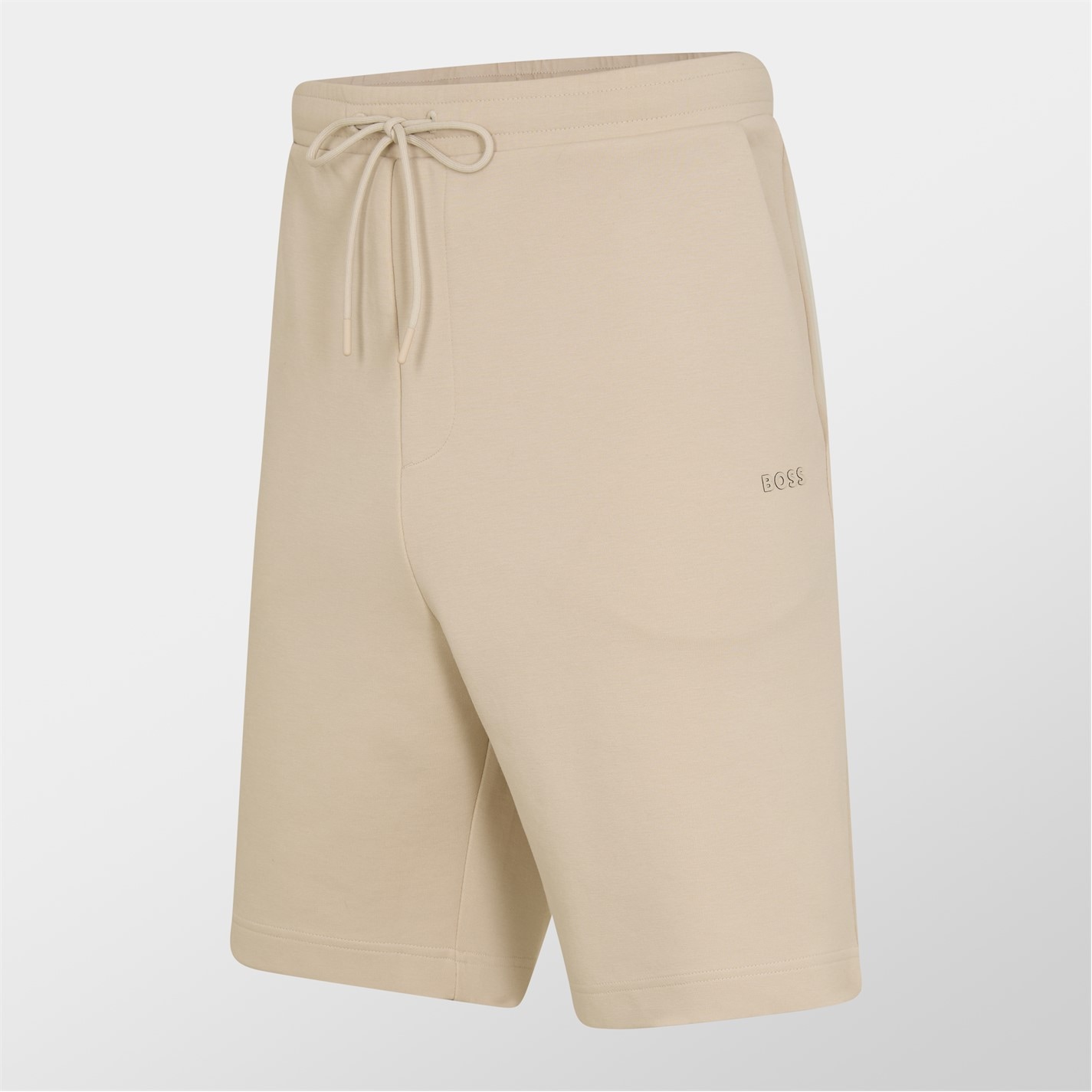 Kraťasy Boss Open Beige 284 7792431 Men's HBG Headlo Fleece Shorts - 3