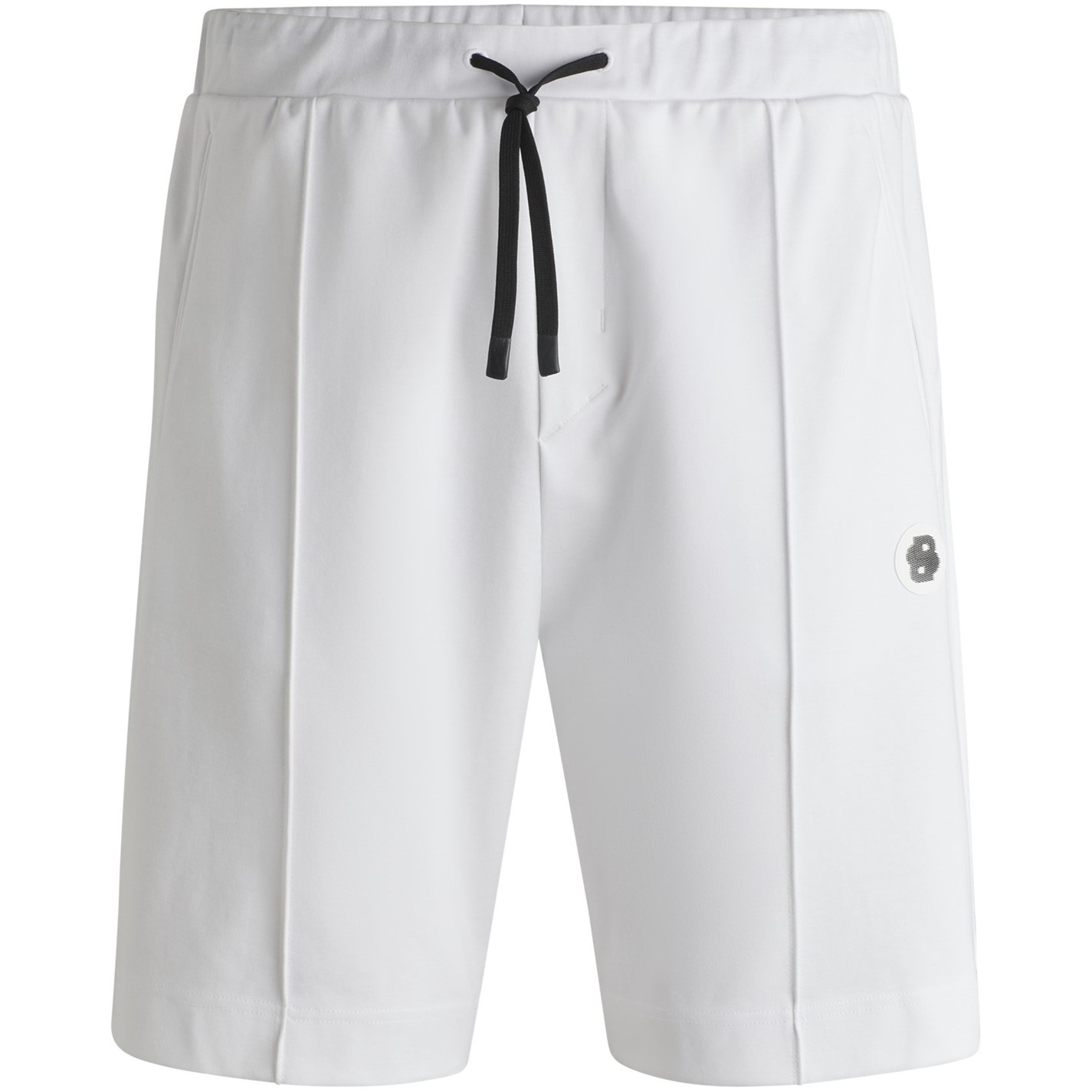 Kraťasy Boss White 100 3101795 Men's Headlo TL Relaxed Fit Fleece Jogger Shorts - 5