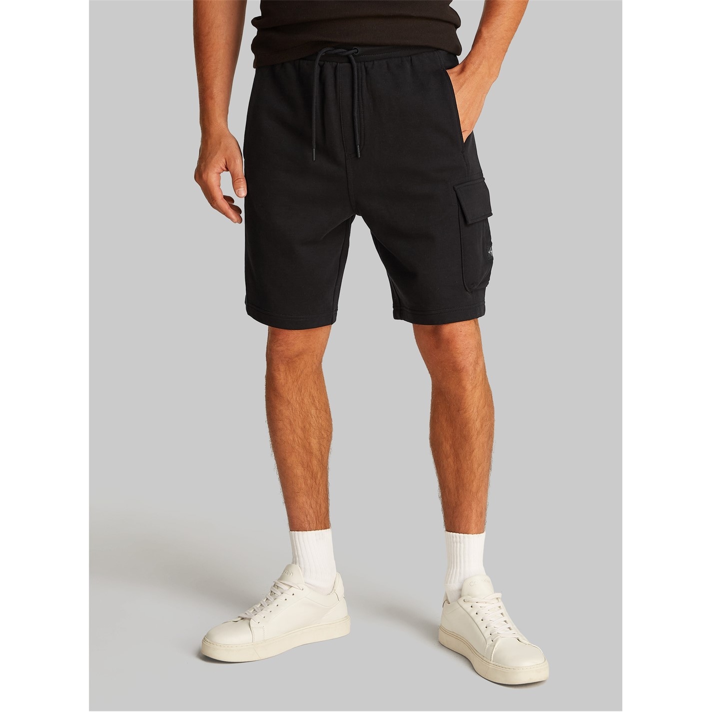 Kraťasy Calvin Klein Jeans Ck Black 4133292 WOVEN LABEL SHORT - 1