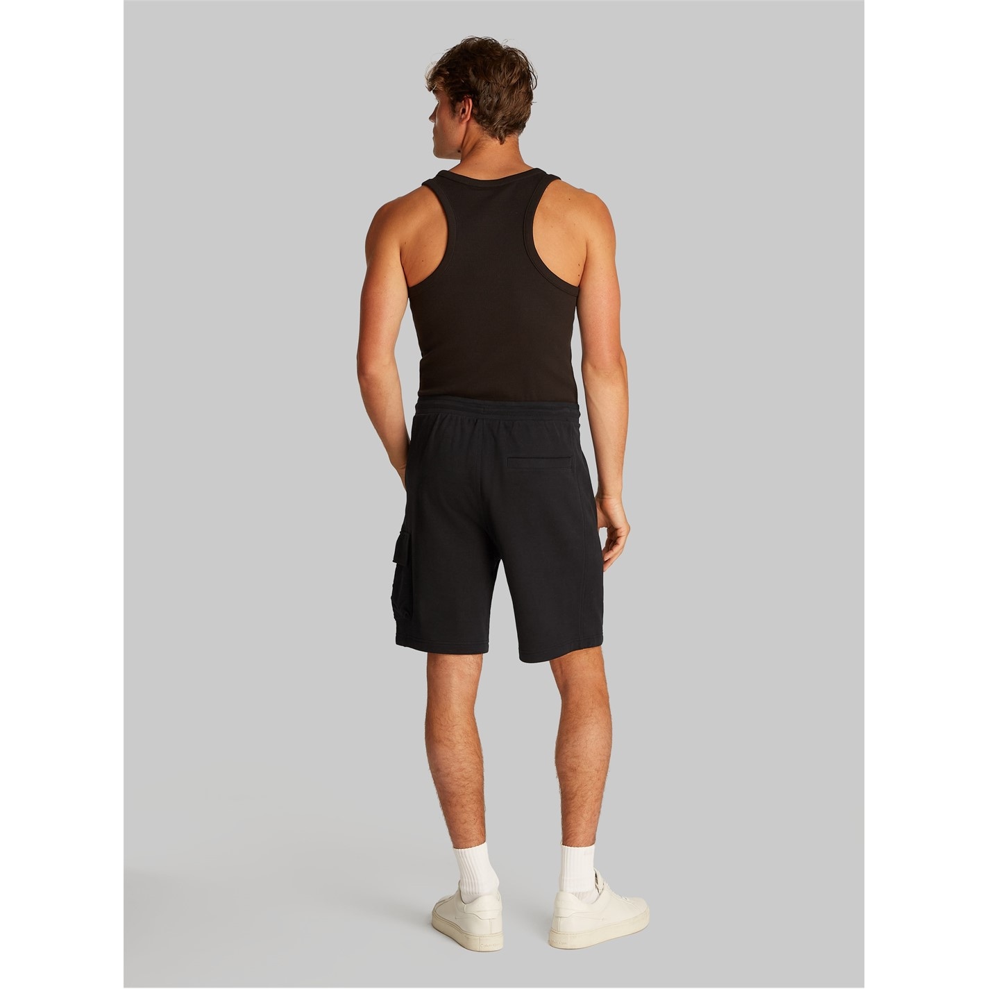 Kraťasy Calvin Klein Jeans Ck Black 4133292 WOVEN LABEL SHORT - 3