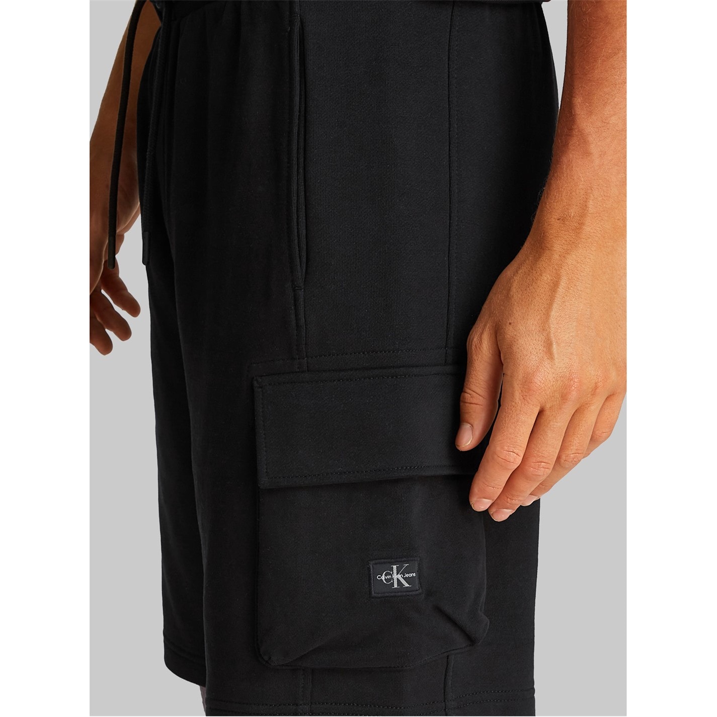 Kraťasy Calvin Klein Jeans Ck Black 4133292 WOVEN LABEL SHORT - 4