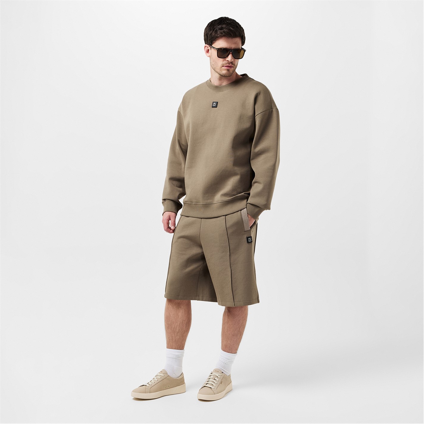 Kraťasy Hugo Med Brown 219 6746483 Jogging Shorts - 6