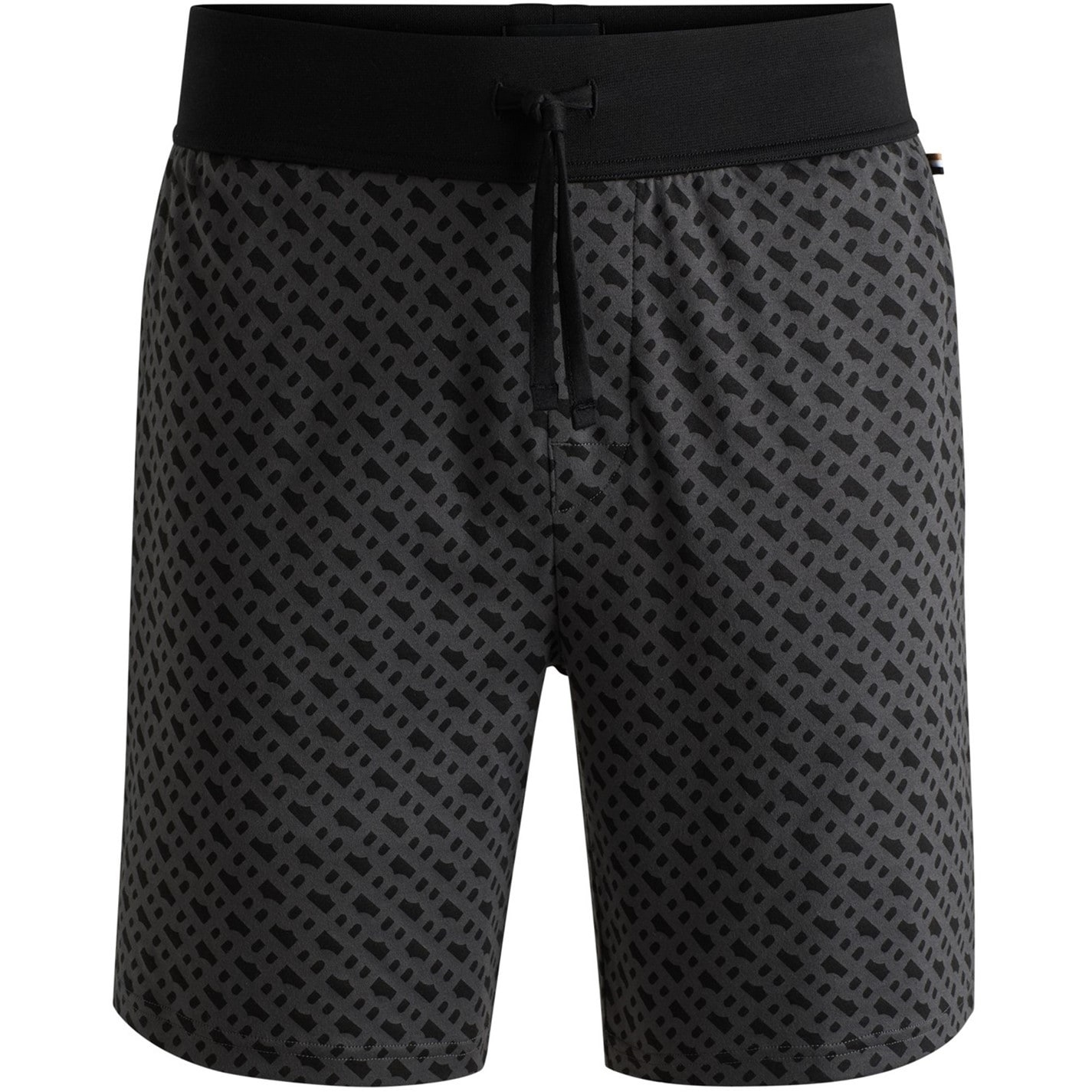 Kraťasy Boss Black Mono 981 2743246 Men's RelaxMono Jersey Relaxed Fit Fleece Jogger Shorts - 1
