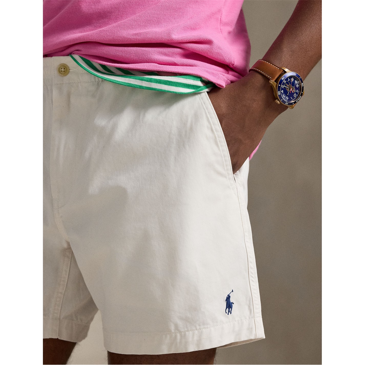 Kraťasy Polo Ralph Lauren Deckwash White 4675585 Prepster Shorts - 4