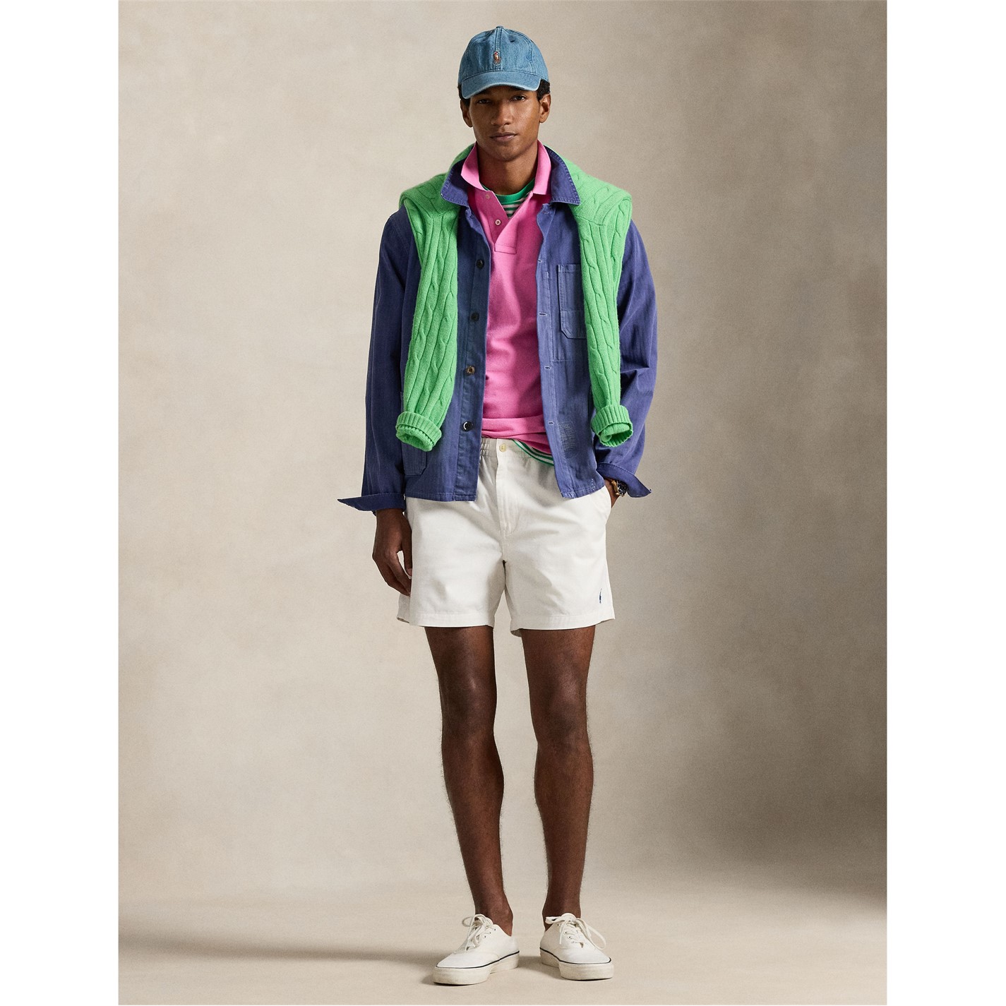Kraťasy Polo Ralph Lauren Deckwash White 4675585 Prepster Shorts - 5