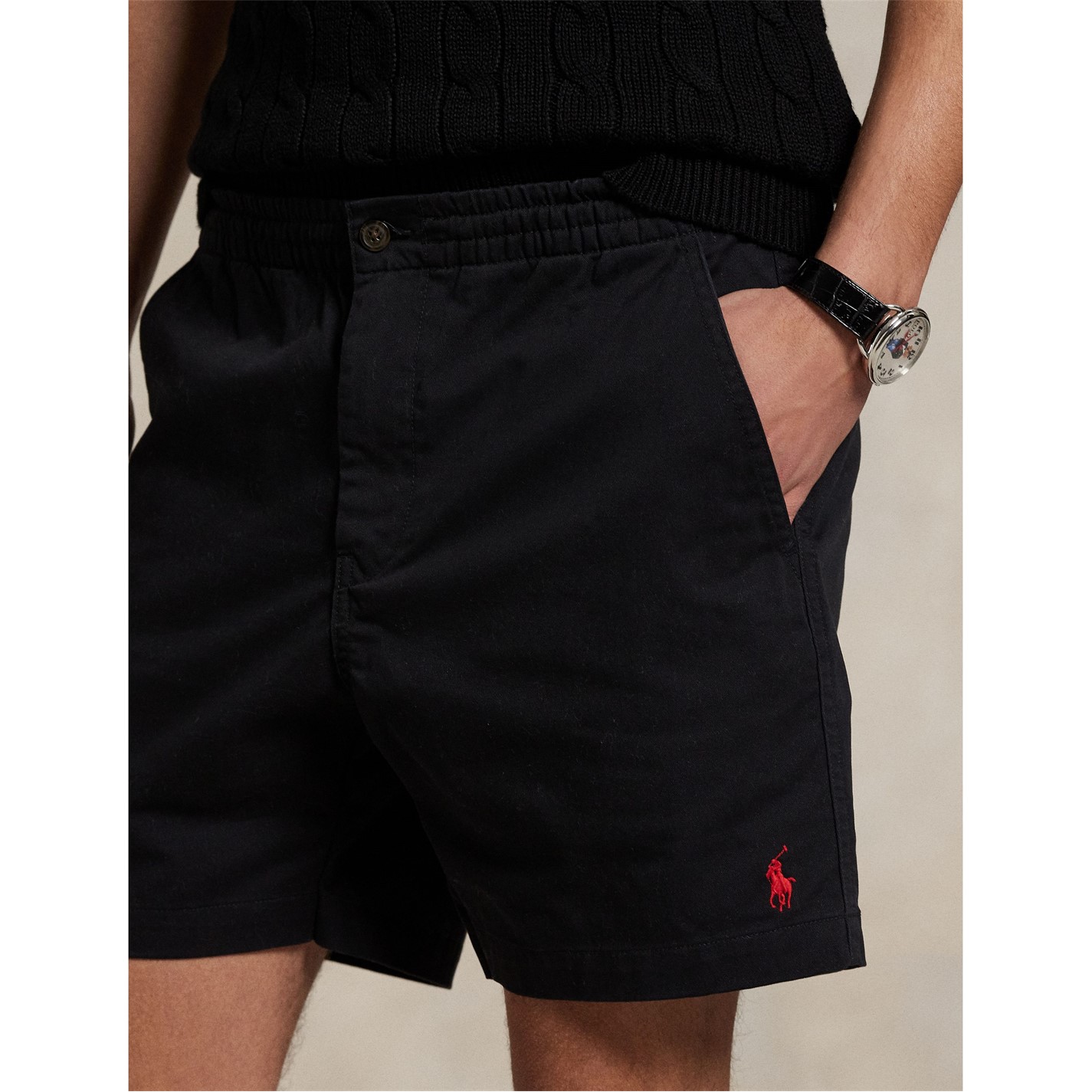 Kraťasy Polo Ralph Lauren Polo Black 635100 Prepster Shorts - 4
