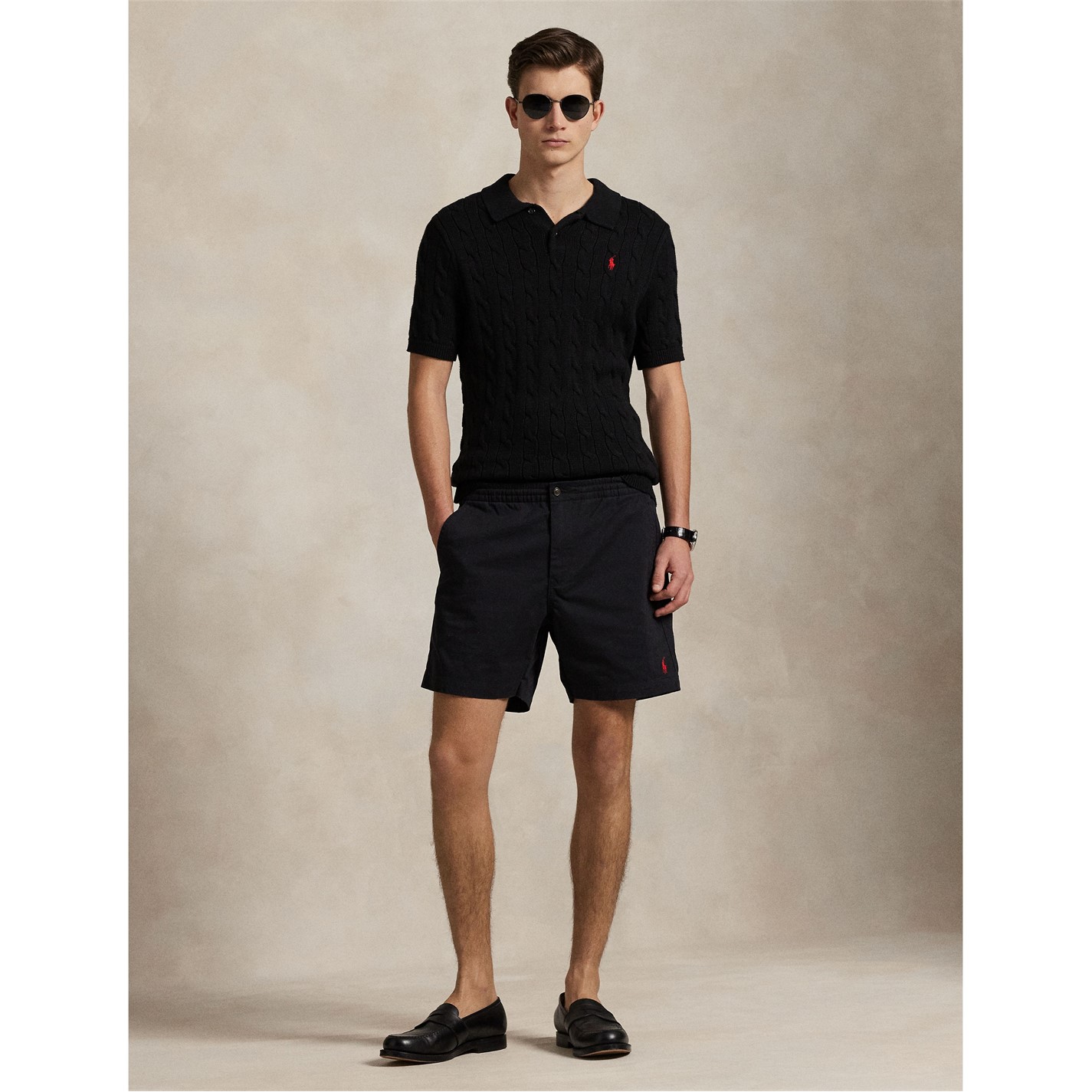 Kraťasy Polo Ralph Lauren Polo Black 635100 Prepster Shorts - 5