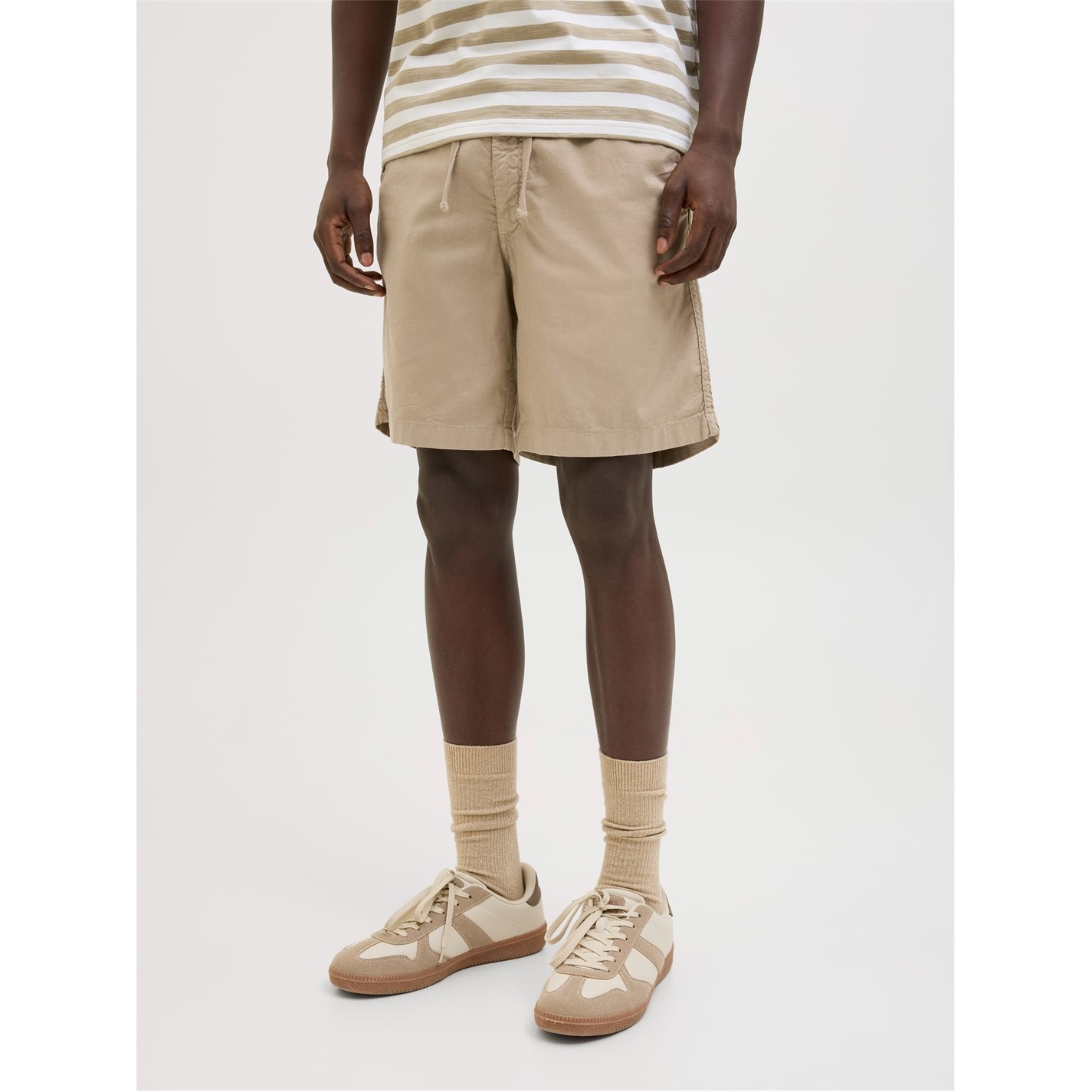 Kraťasy Jack and Jones Crockery 8190970 Men's Junior Linen Chino Shorts - 3