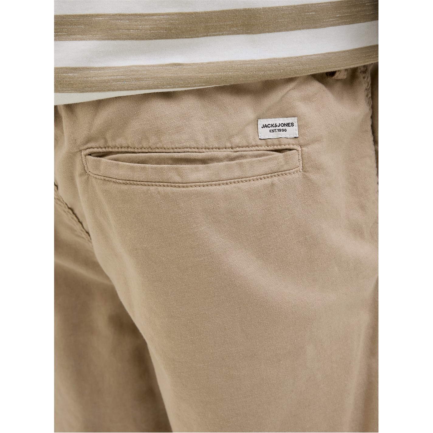 Kraťasy Jack and Jones Crockery 8190970 Men's Junior Linen Chino Shorts - 6