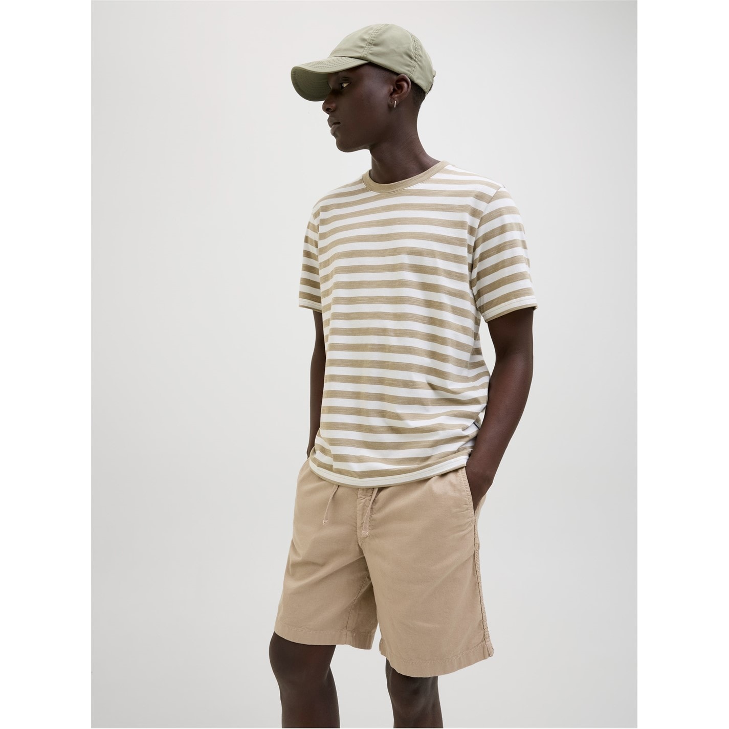 Kraťasy Jack and Jones Crockery 8190970 Men's Junior Linen Chino Shorts - 7