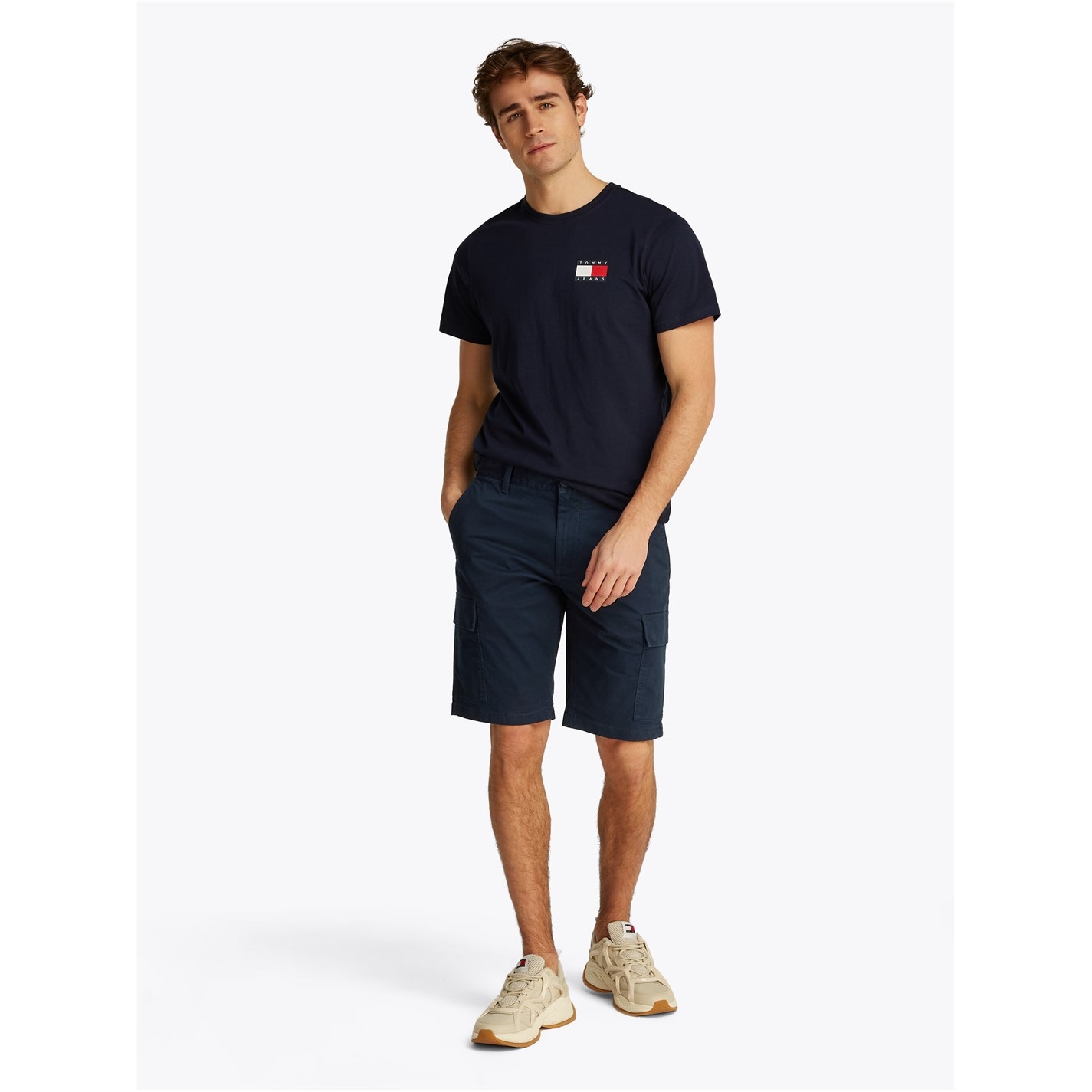 Kraťasy Tommy Jeans Dark Night Navy 1181310 Men's Relaxed Fit Cargo Shorts - 3