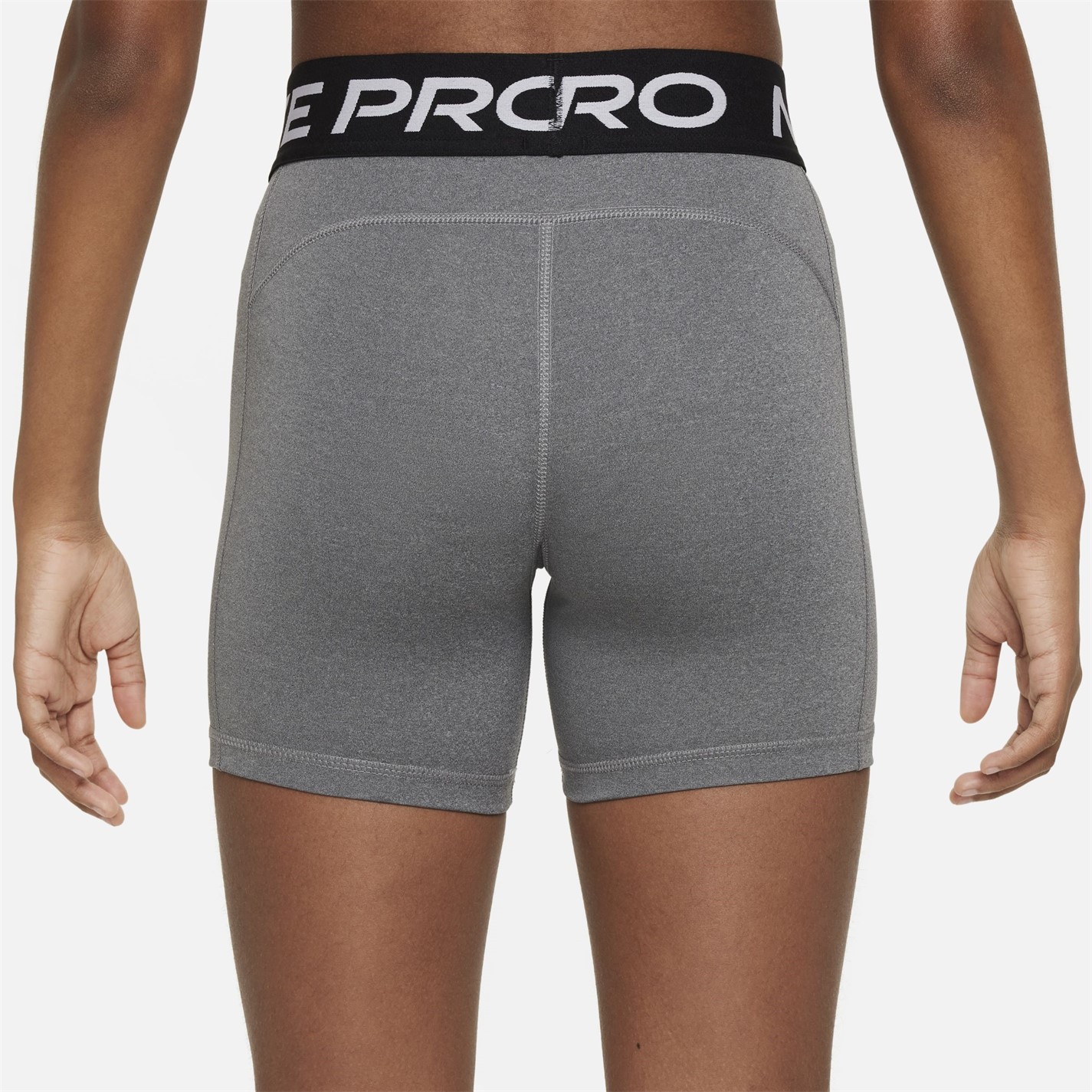 Nike Grey Heather 166339 Pro Shorts Junior Girls - 2