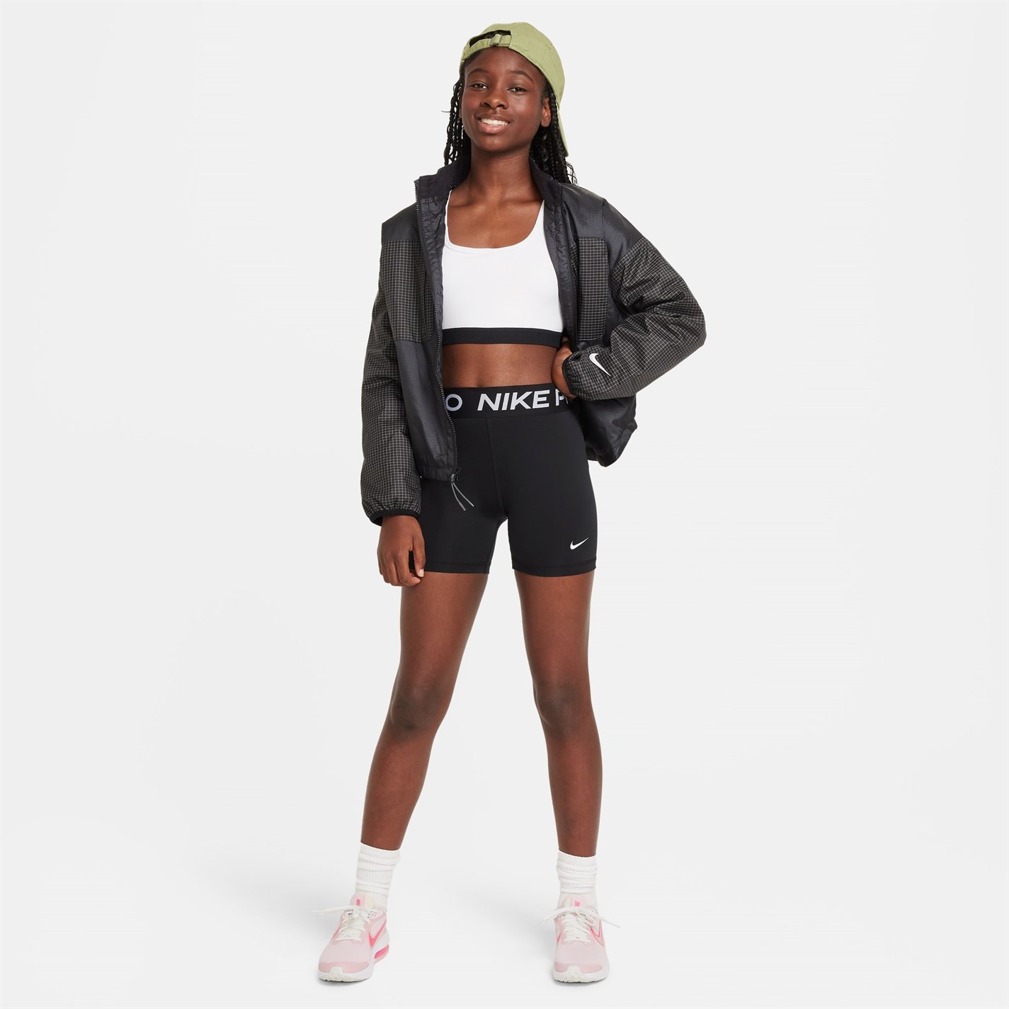 Nike Black 792764 Pro Shorts Junior Girls - 6