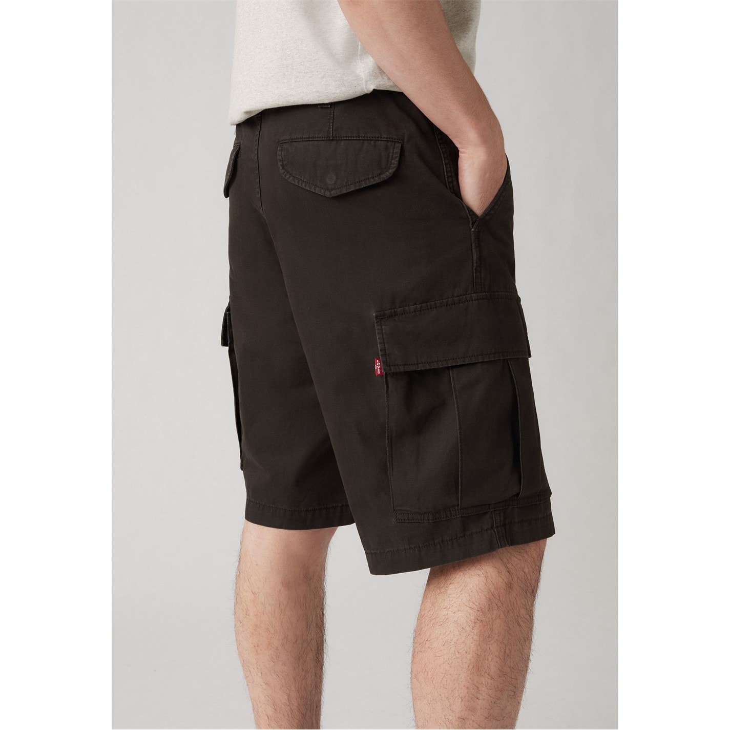 Kraťasy Levis Black 3909425 Mens Carrier Meteorite Cargo Shorts - 5