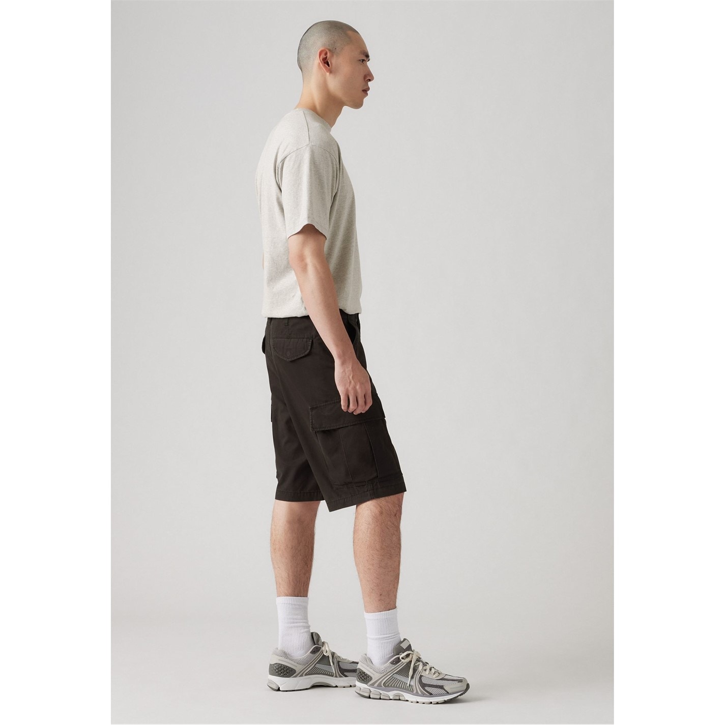 Kraťasy Levis Black 3909425 Mens Carrier Meteorite Cargo Shorts - 6