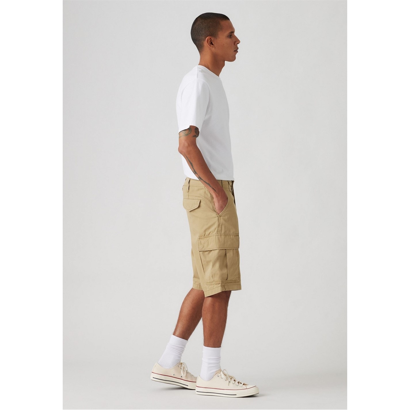 Kraťasy Levis Green 7812315 Mens Carrier Meteorite Cargo Shorts - 5