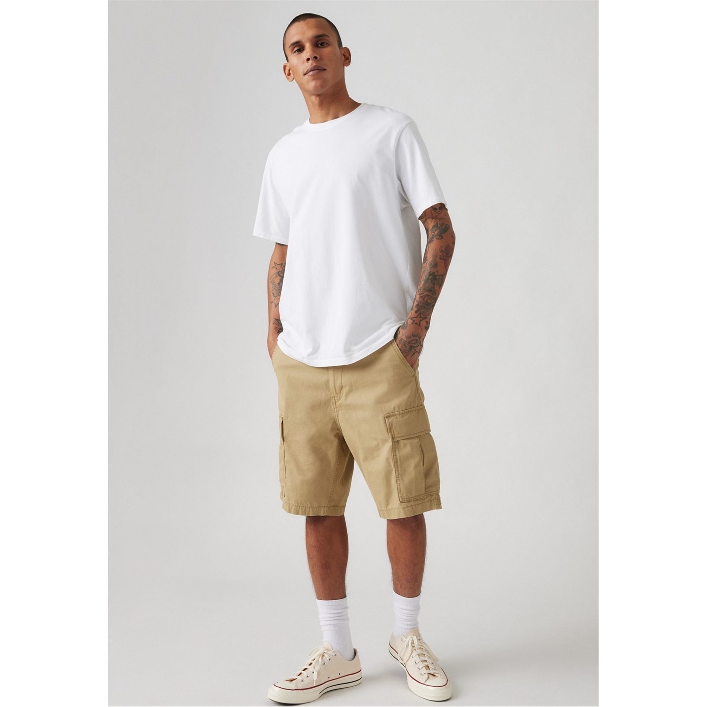 Kraťasy Levis Green 7812315 Mens Carrier Meteorite Cargo Shorts - 6