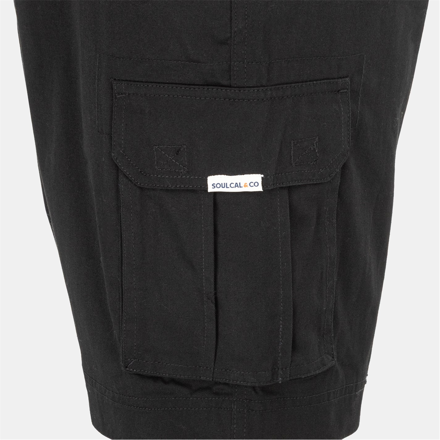 Kraťasy SoulCal Black 5153504 Washed Short Mens - 6