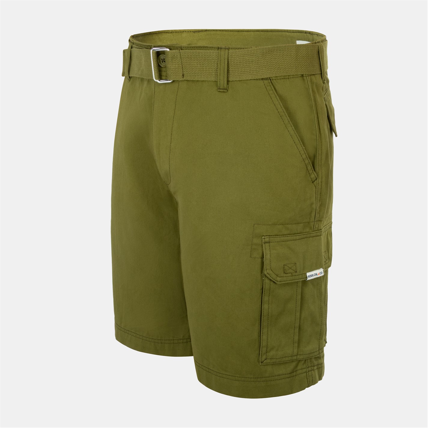 Kraťasy SoulCal Olive 3863575 Washed Short Mens - 3