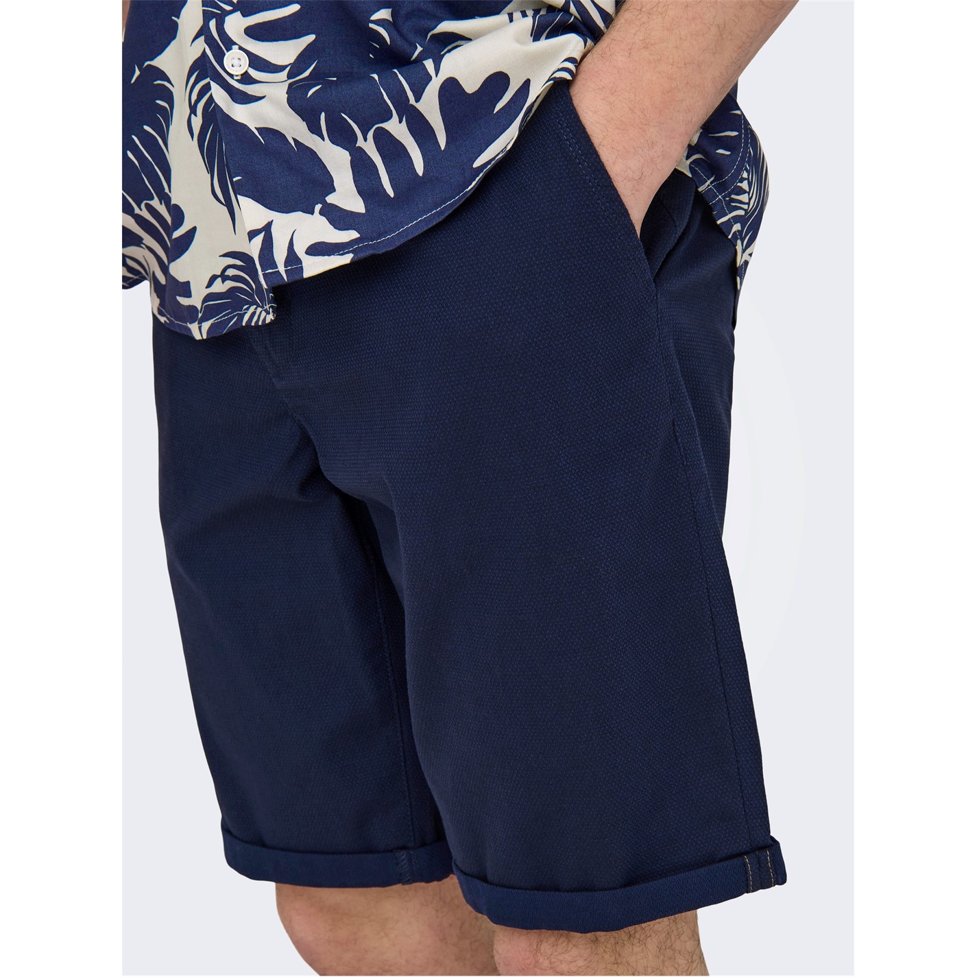 Kraťasy Only Dark Navy 603520 Men's Chino Shorts - 3