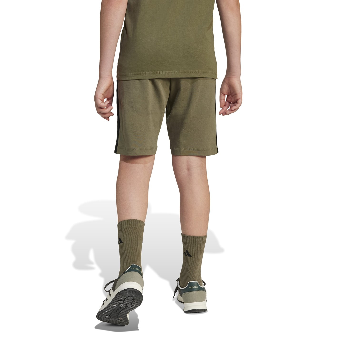 adidas Khaki 9188082 Essential Woven Shorts Juniors - 3