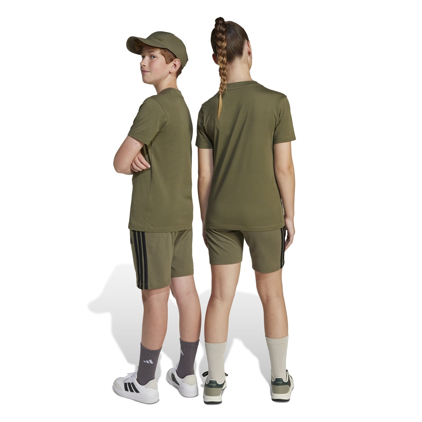 adidas Khaki 9188082 Essential Woven Shorts Juniors - 6