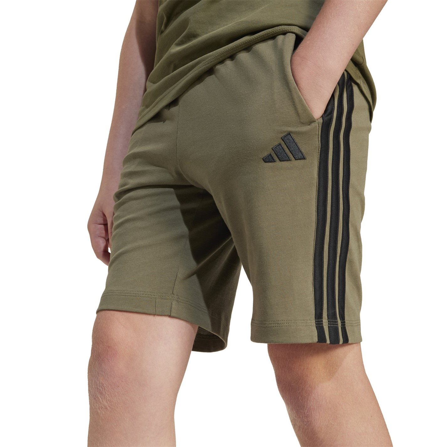 adidas Khaki 9188082 Essential Woven Shorts Juniors - 8