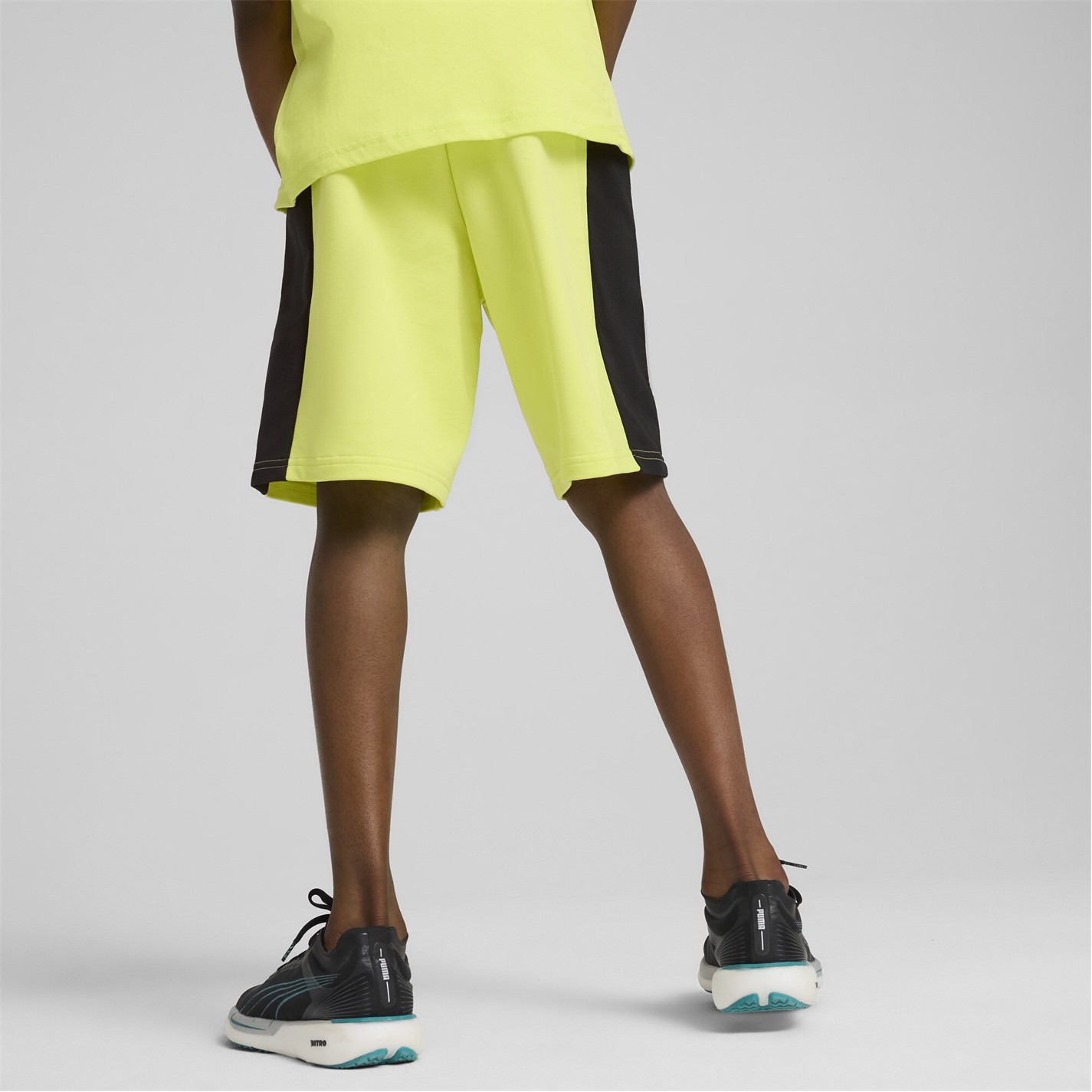 Puma Lemon Sherbe 2353950 Unisex Kids' Fleece Jogger Shorts - 3