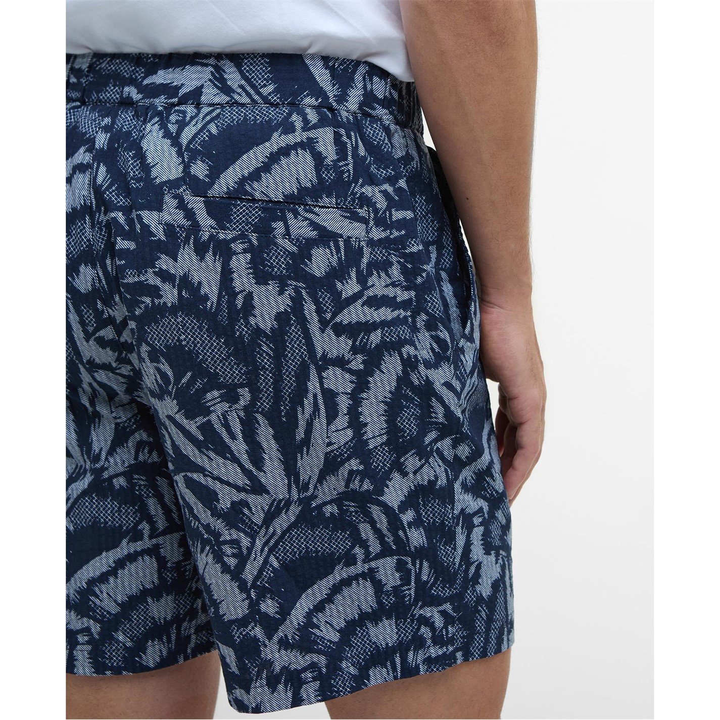 Kraťasy Barbour International Navy 6603754 Men's B.Intense Kew All Over Print Tailored Fit Chino Shorts - 5