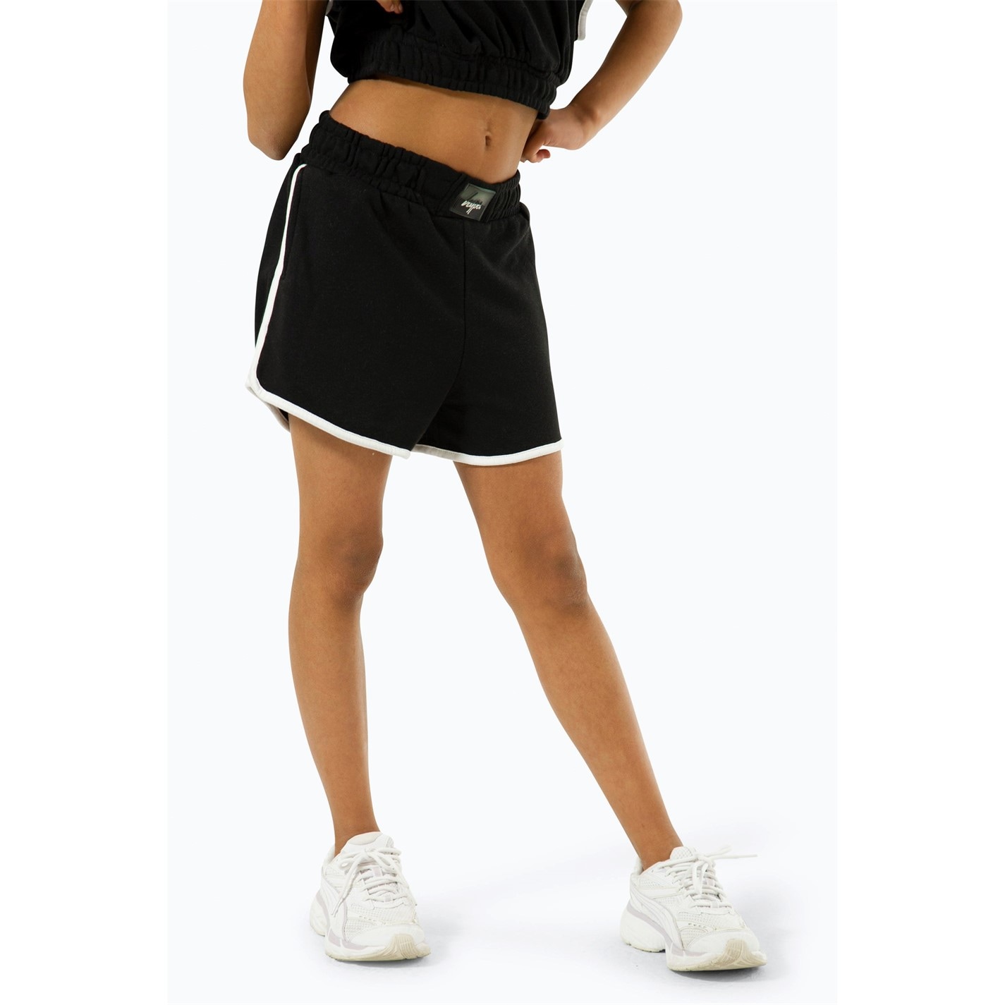 Hype Black 4631228 Fleece Jogger Shorts - 1