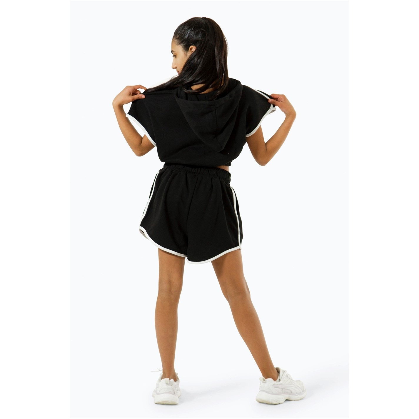 Hype Black 4631228 Fleece Jogger Shorts - 4