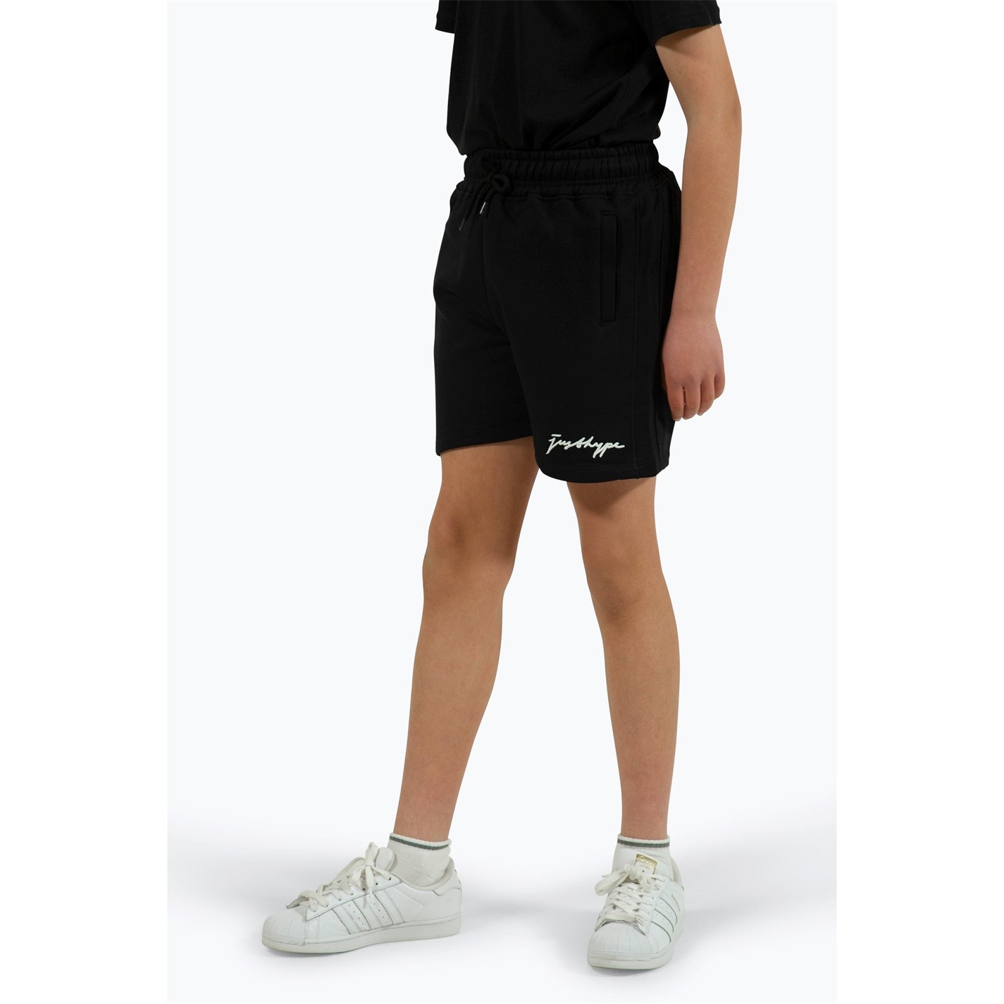 Hype Black 6189181 Scribble Fleece Jogger Shorts - 1
