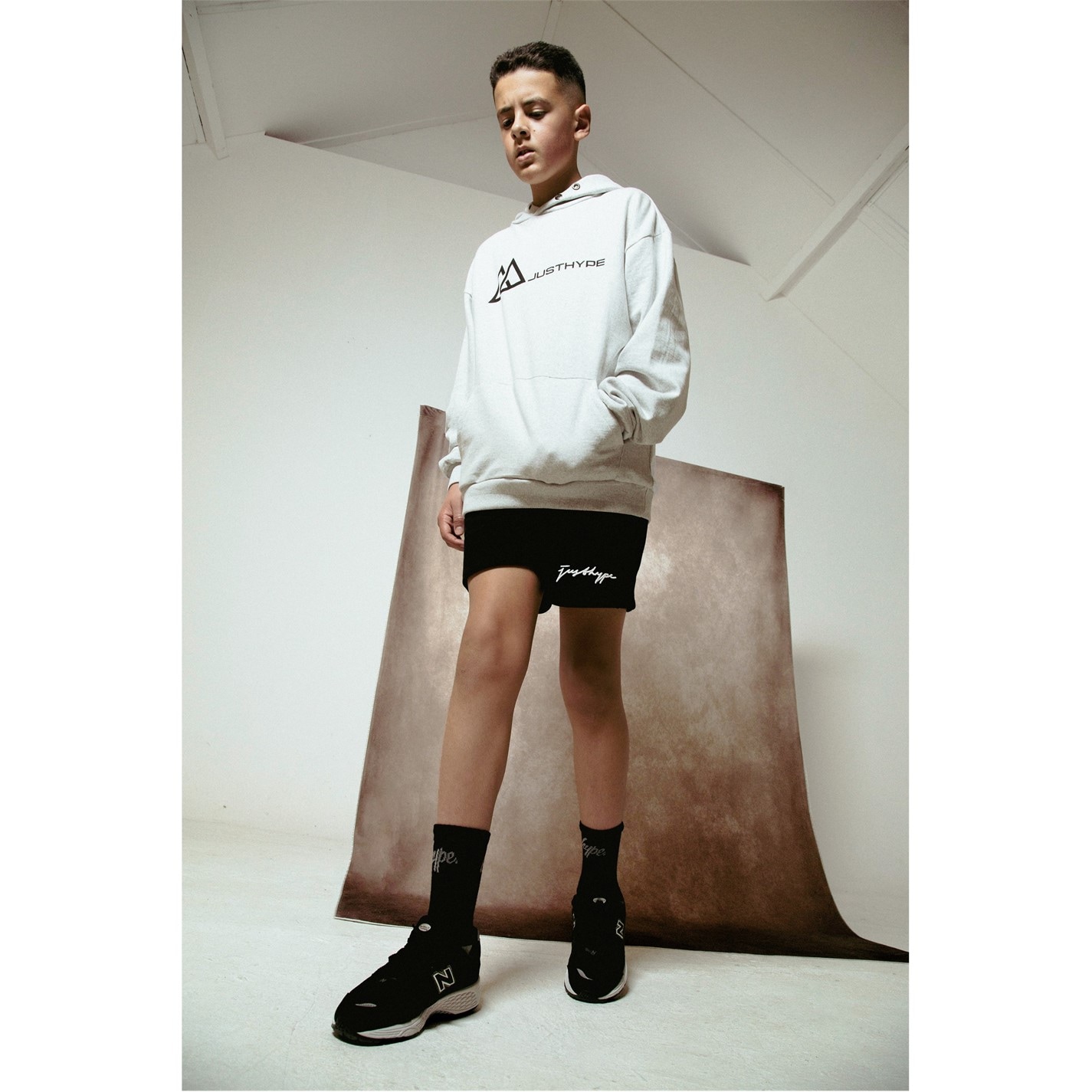 Hype Black 6189181 Scribble Fleece Jogger Shorts - 2