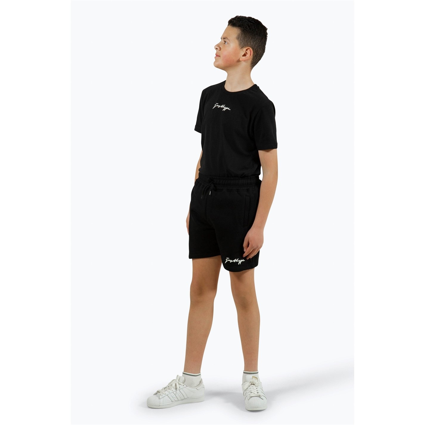 Hype Black 6189181 Scribble Fleece Jogger Shorts - 3