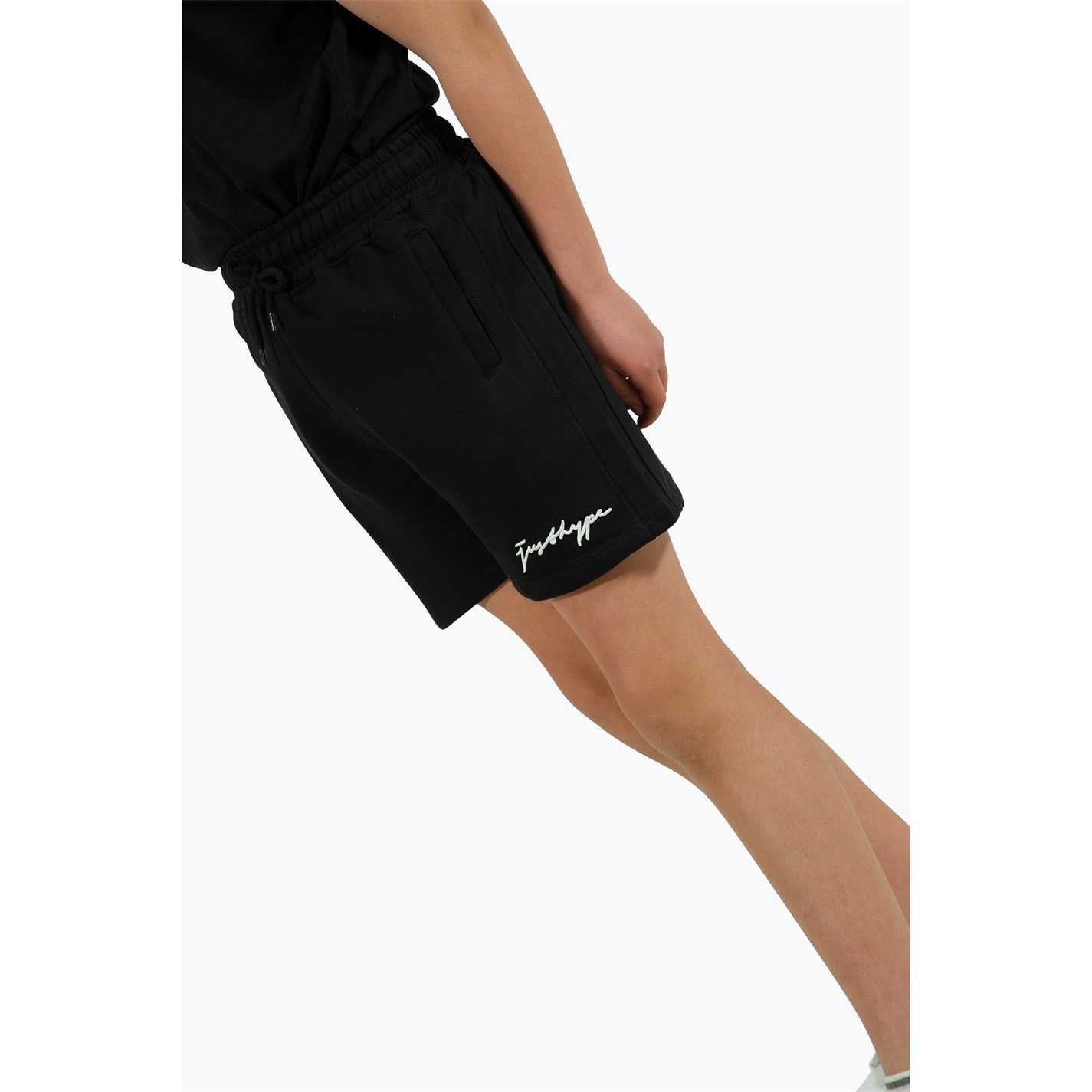 Hype Black 6189181 Scribble Fleece Jogger Shorts - 6