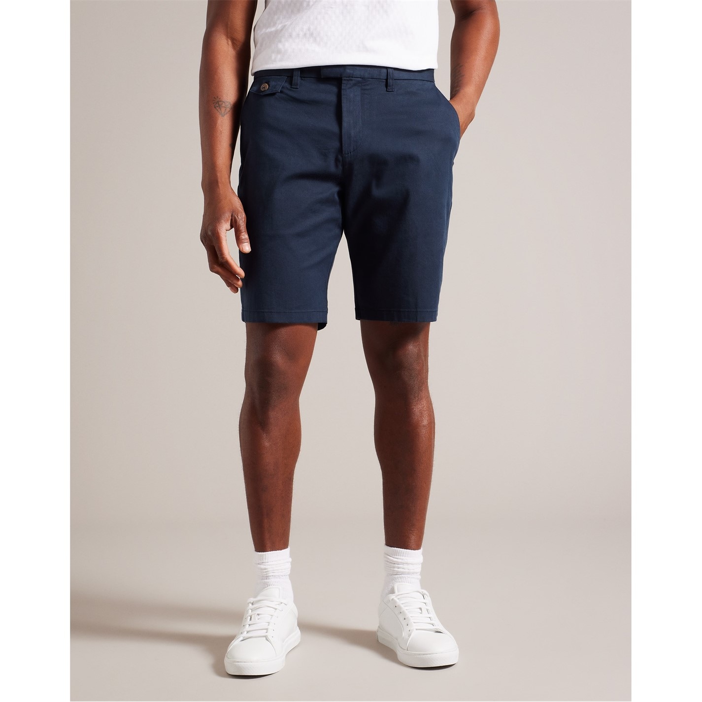 Kraťasy Ted Baker Navy 3987273 Men's Alscot Chino Shorts - 3