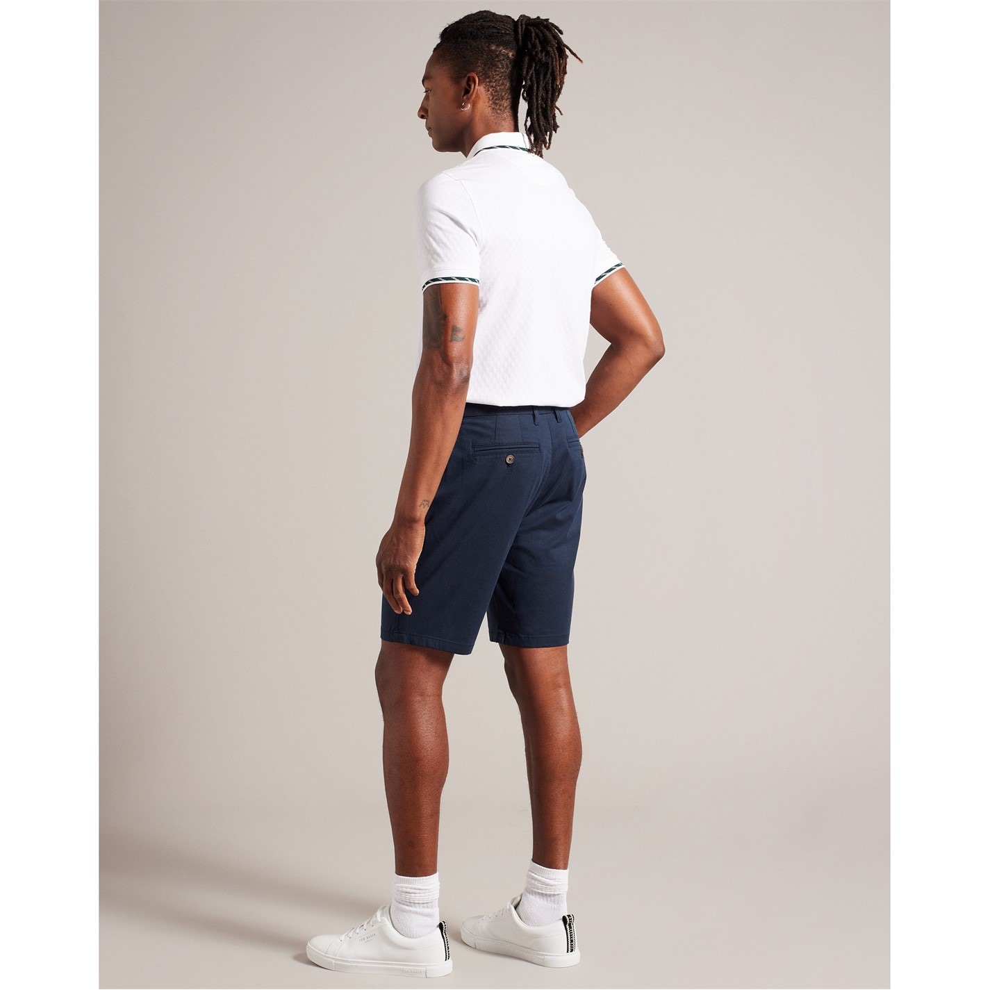 Kraťasy Ted Baker Navy 3987273 Men's Alscot Chino Shorts - 4