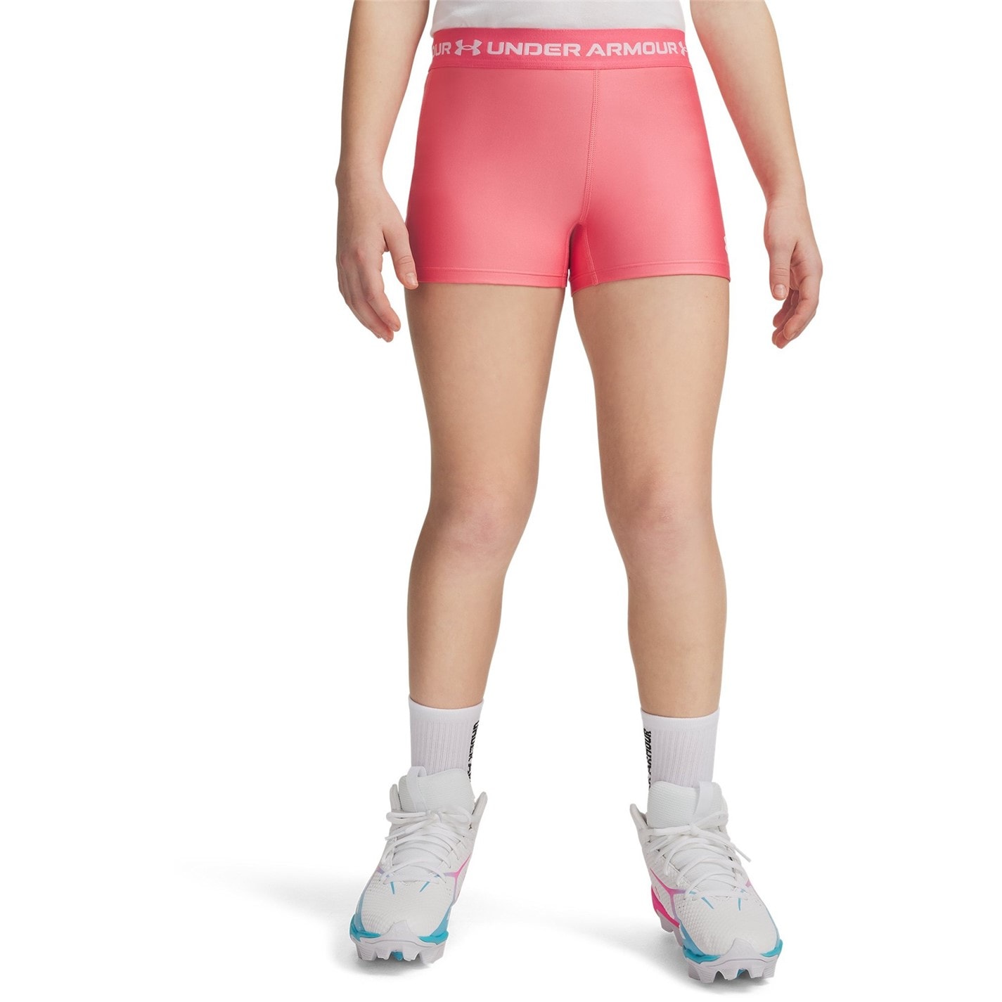 Under Armour Pink 105252 Kids HeatGear® Performance Gym Shorts - 3