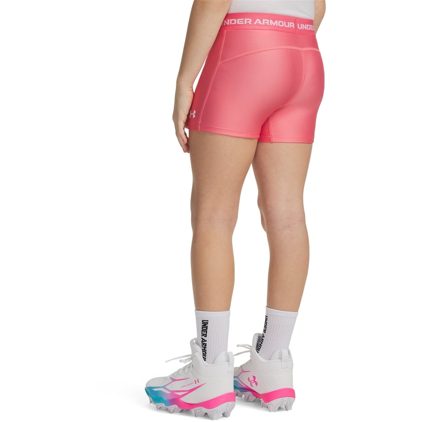 Under Armour Pink 105252 Kids HeatGear® Performance Gym Shorts - 4