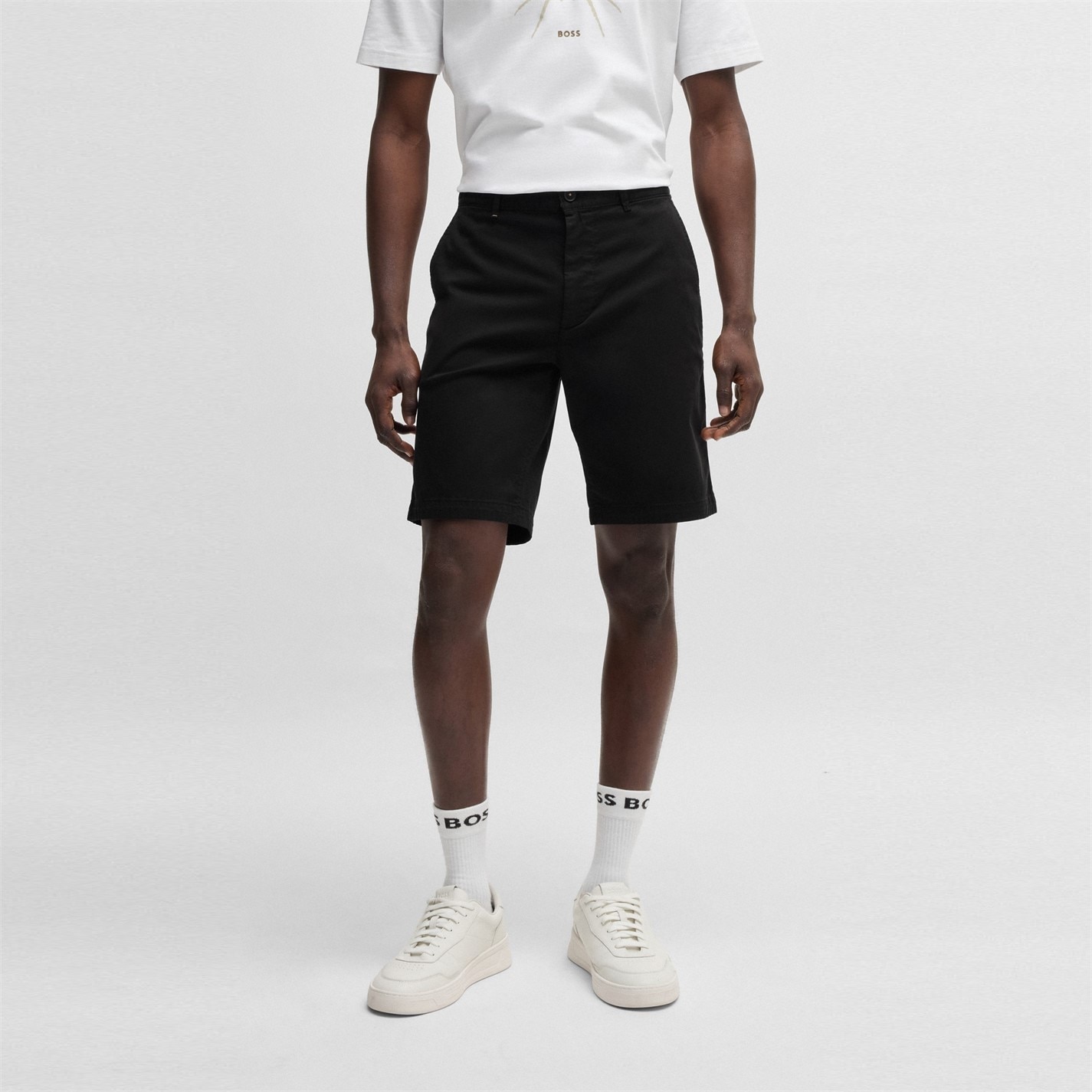 Kraťasy Boss Black 001 140426 Mens BOSS ORANGE Chino Slim Shorts - 2